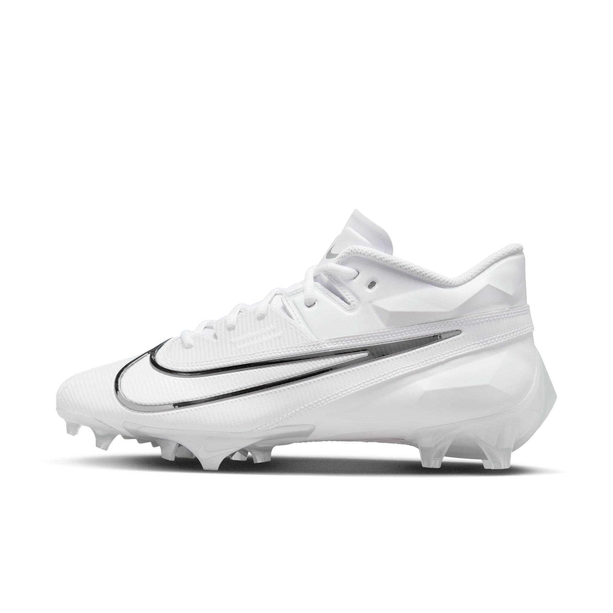 Nike Vapor Edge Elite 360 2 "White/Metallic Silver" Men's Football Cleat - WHITE Thumbnail View 3