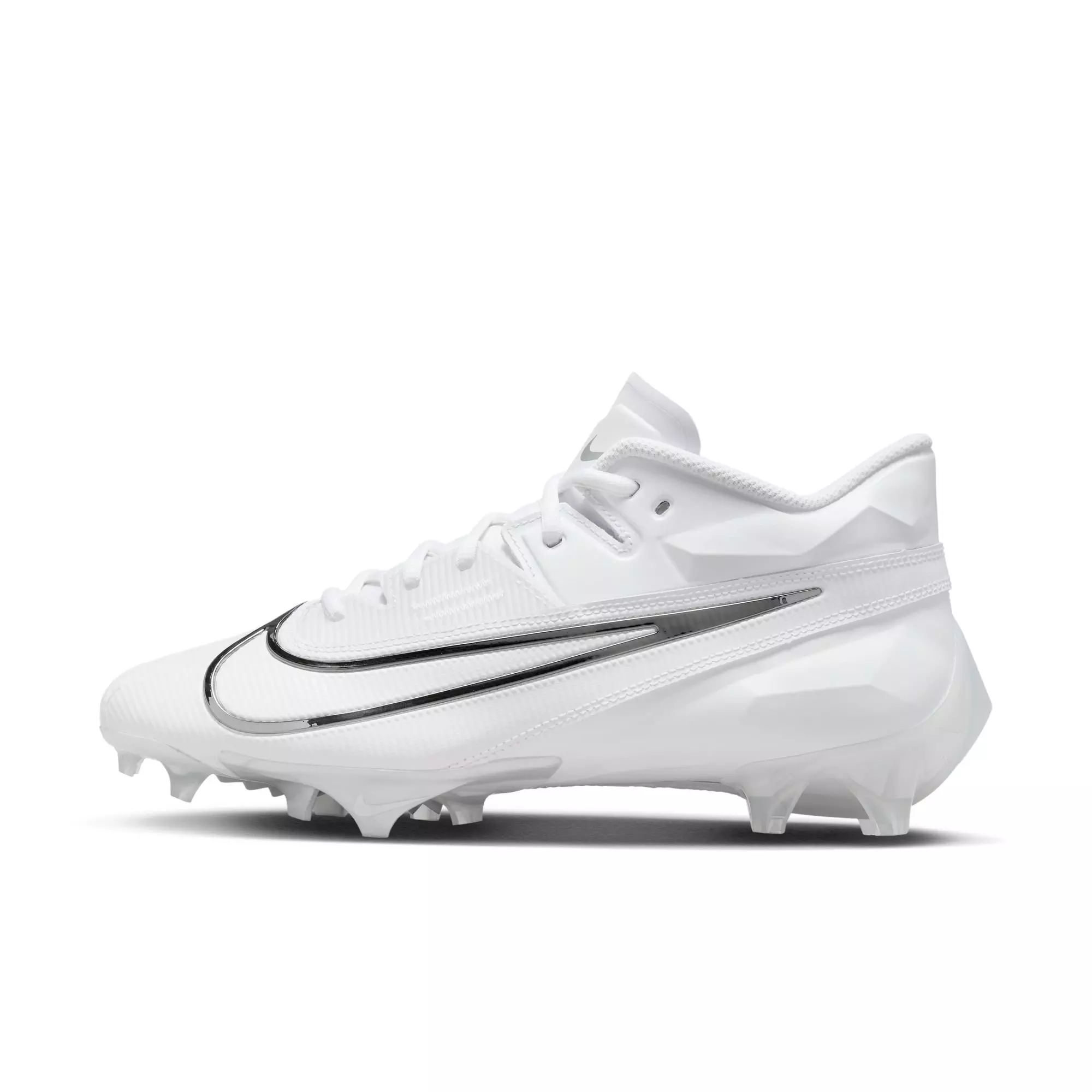 Nike Vapor Edge Elite 360 2 "White/Metallic Silver" Men's Football Cleat - WHITE