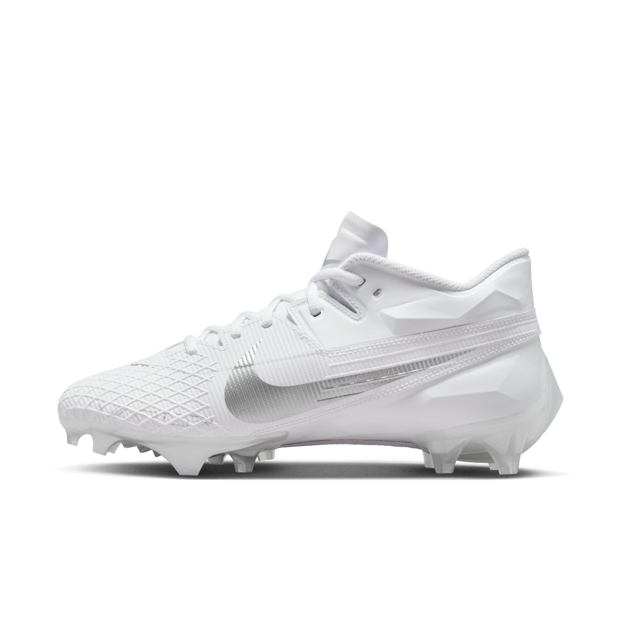 Nike Vapor Edge Elite 360 2 "White/Metallic Silver" Men's Football Cleat - WHITE Thumbnail View 4