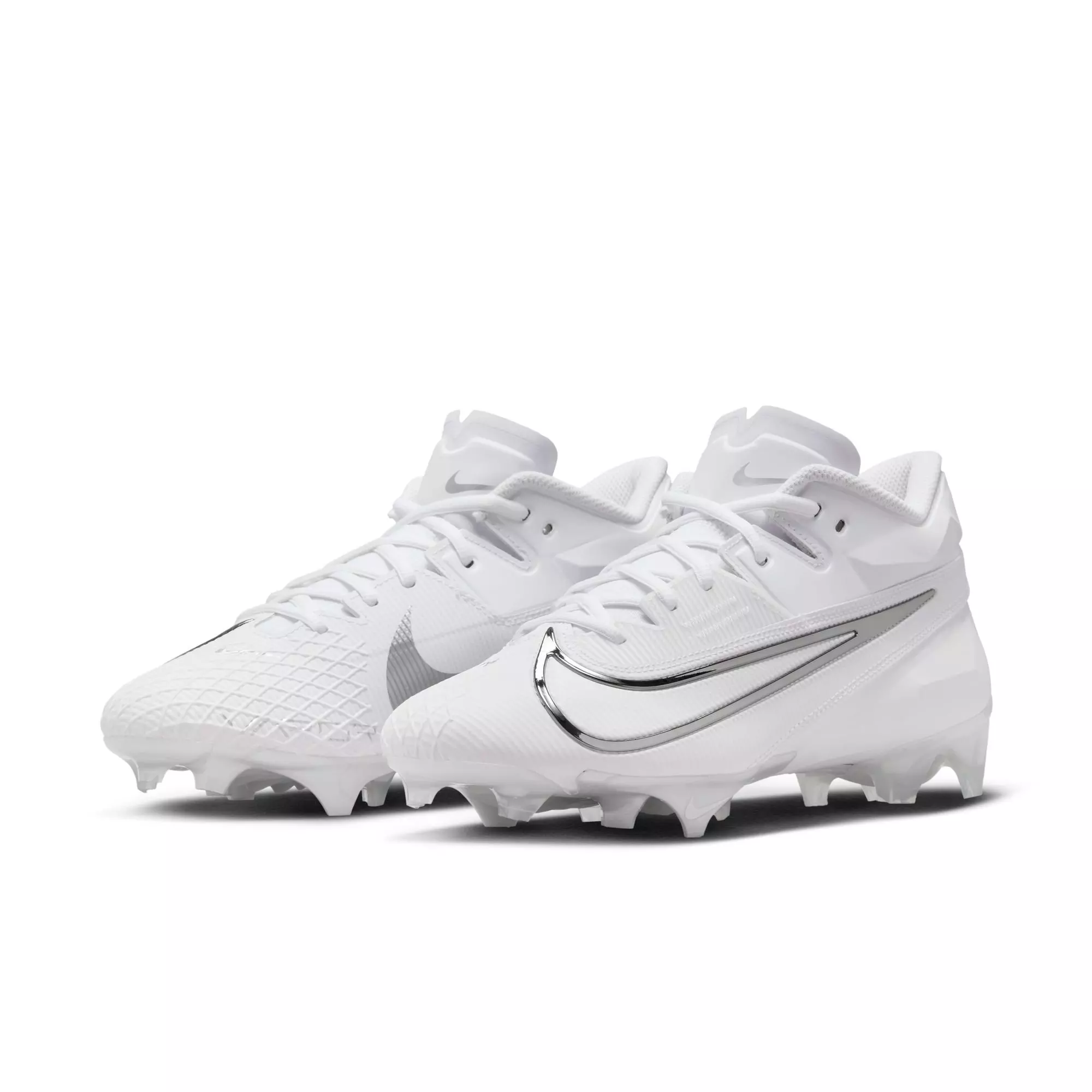 Nike Vapor Edge Elite 360 2 "White/Metallic Silver" Men's Football Cleat - WHITE