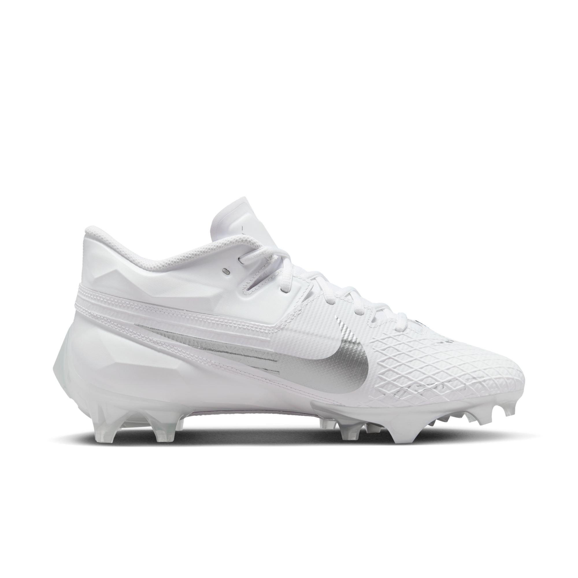 Nike Vapor Edge Elite 360 2 "White/Metallic Silver" Men's Football Cleat - WHITE Thumbnail View 2