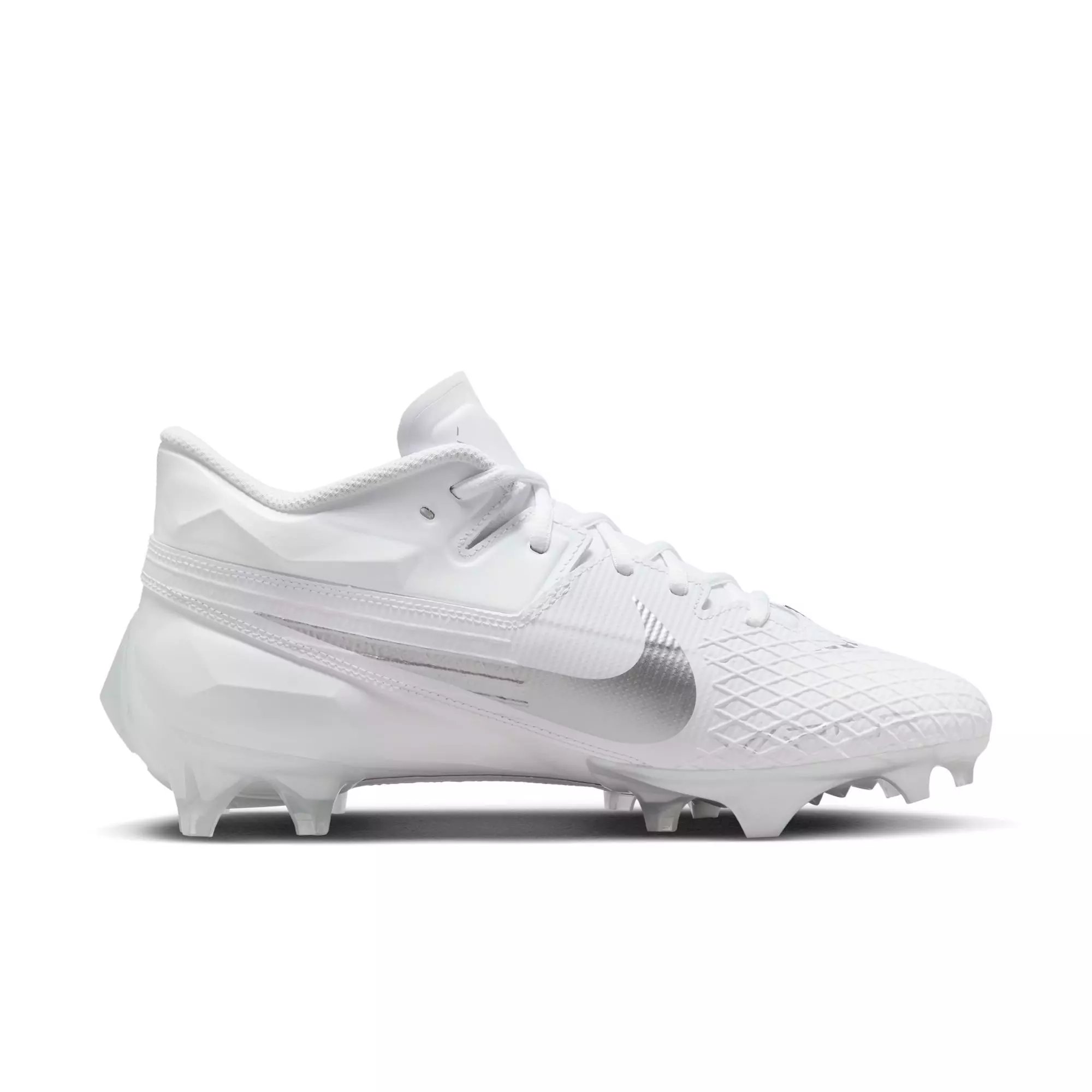 Nike Vapor Edge Elite 360 2 "White/Metallic Silver" Men's Football Cleat - WHITE