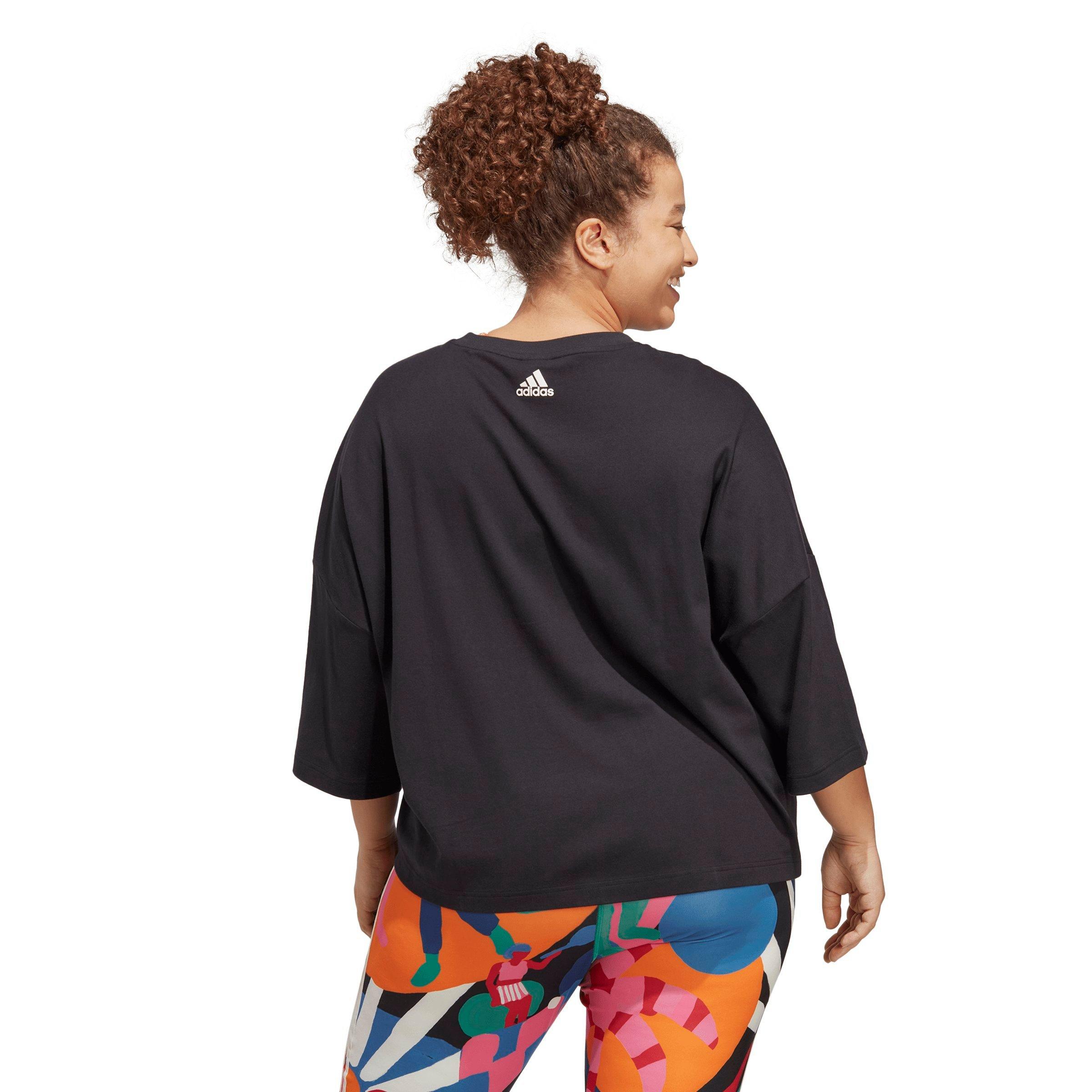 adidas Women's x FARM Rio Crop Tee-Multi-Color - MULTI-COLOR Thumbnail View 2