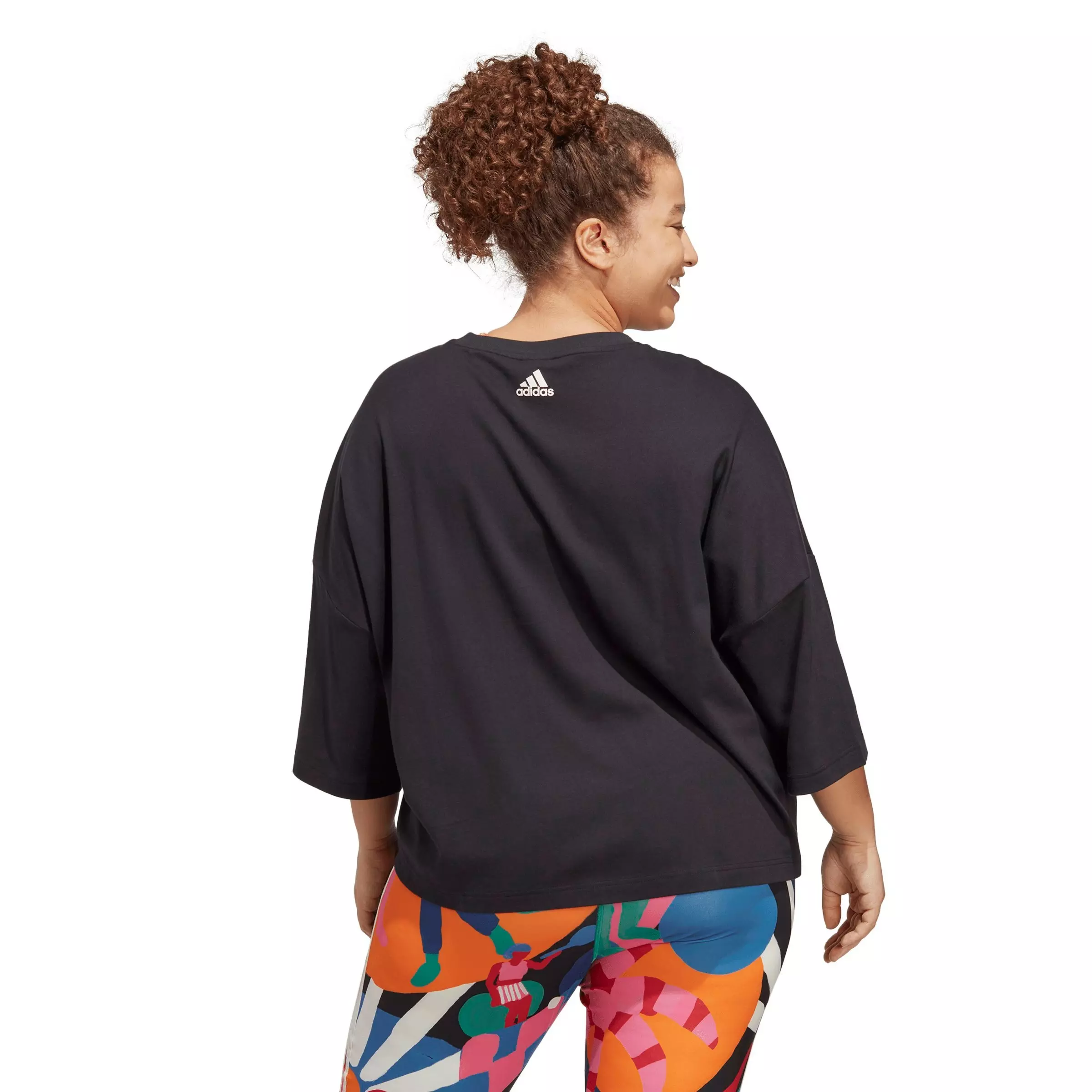 adidas Women's x FARM Rio Crop Tee-Multi-Color - MULTI-COLOR