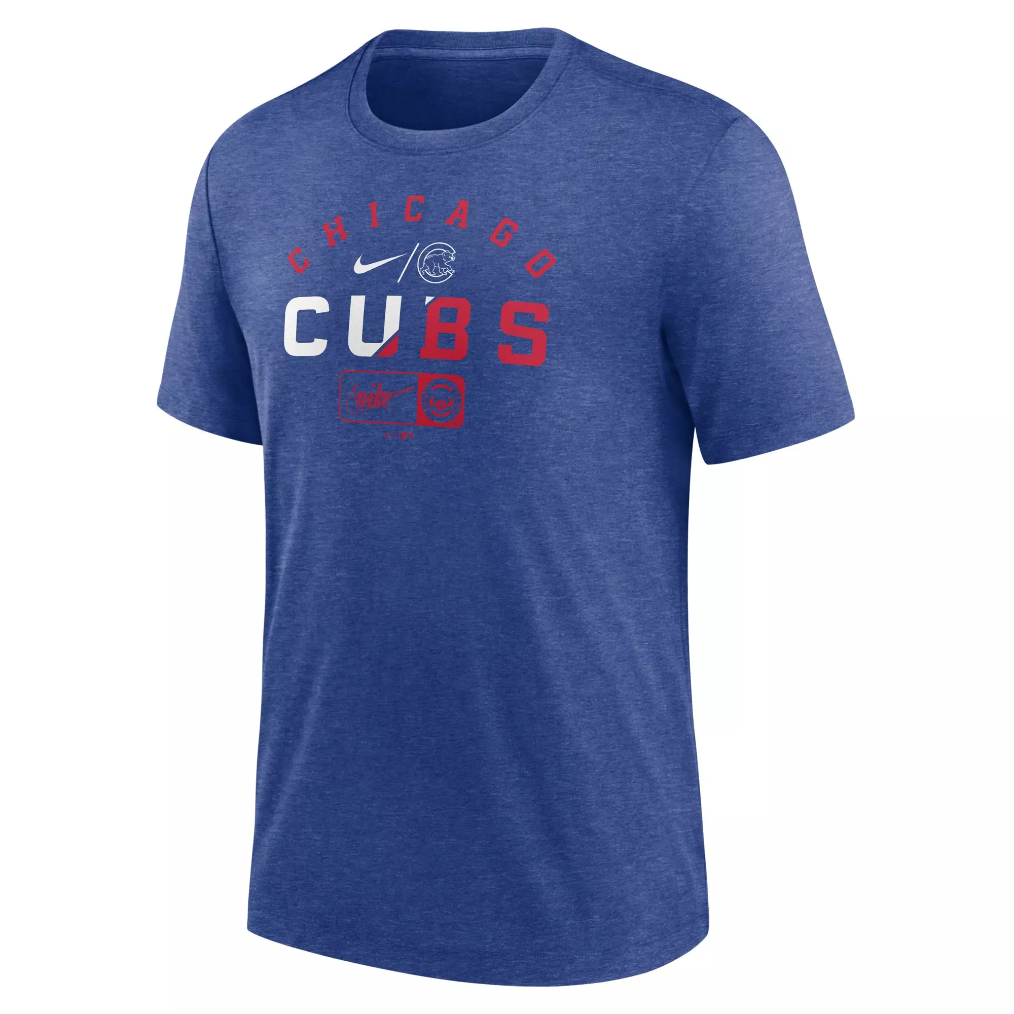 Nike Men's Chicago Cubs Rewind Short Sleeve Tee - BLUE