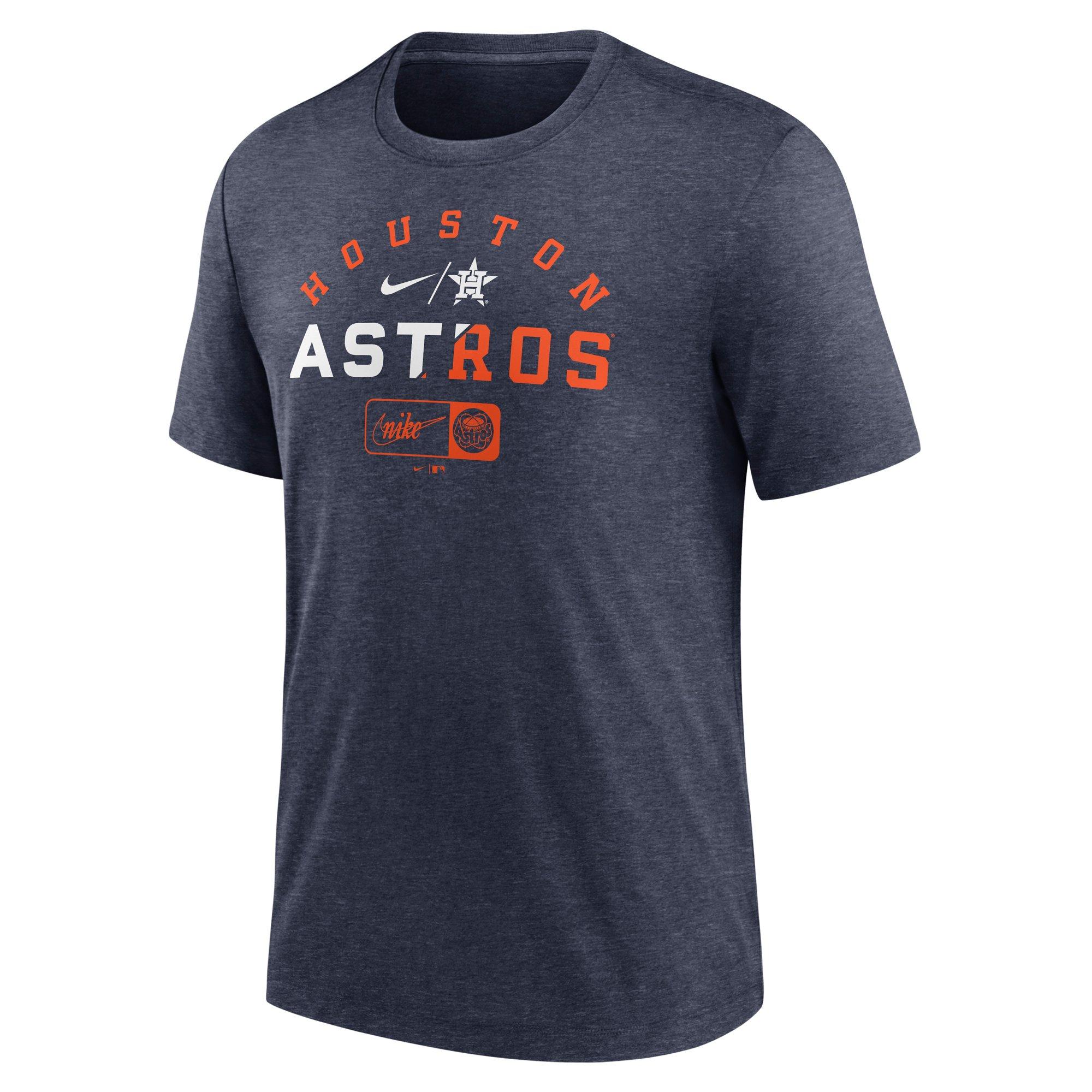 Houston Astros Nike Rewind 3/4-Sleeve T-Shirt - White/Navy