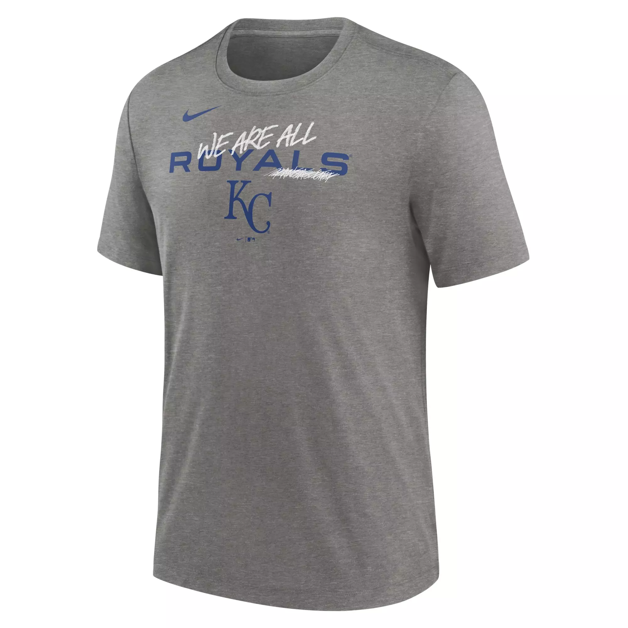 Nike Men's Kansas City Royals We Are Team Short Sleeve Top - HEATHER/GREY