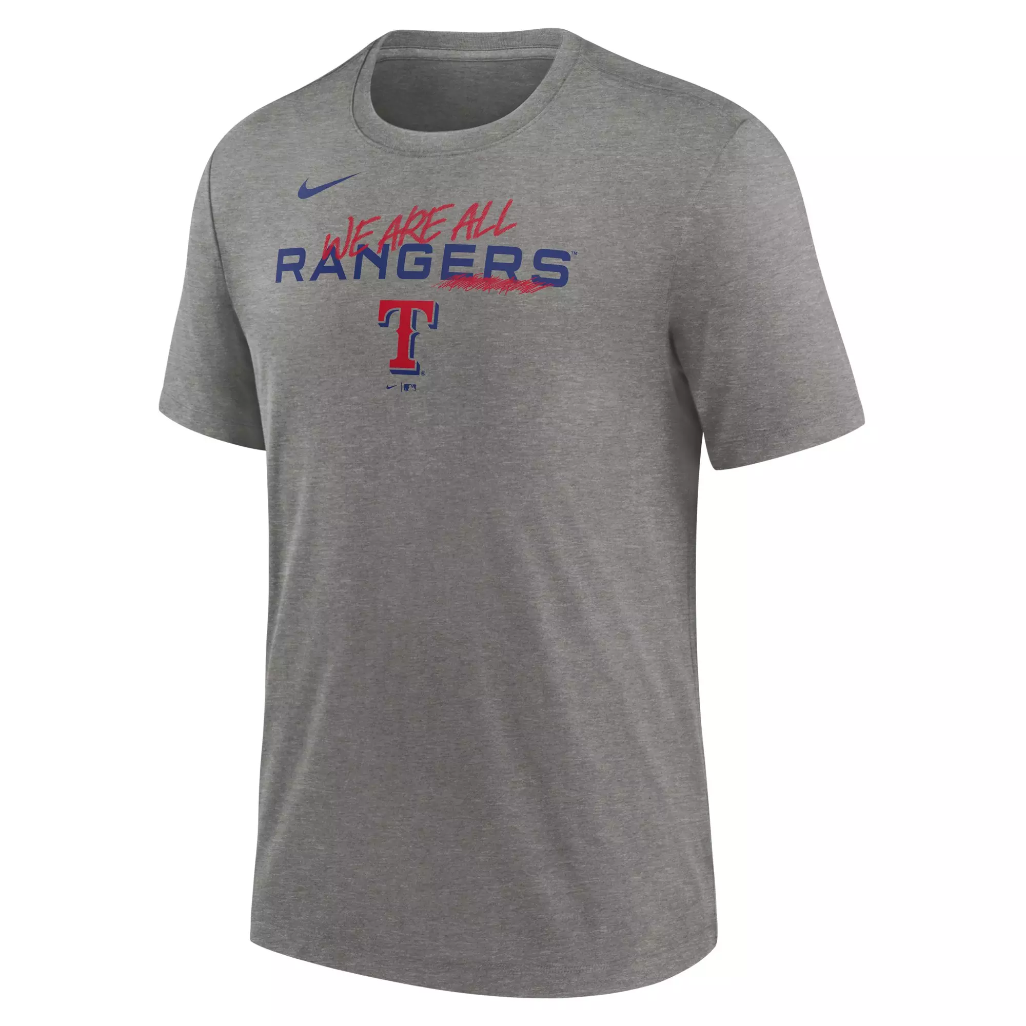 Nike Men's Texas Rangers We Are Team Short Sleeve Top - HEATHER/GREY