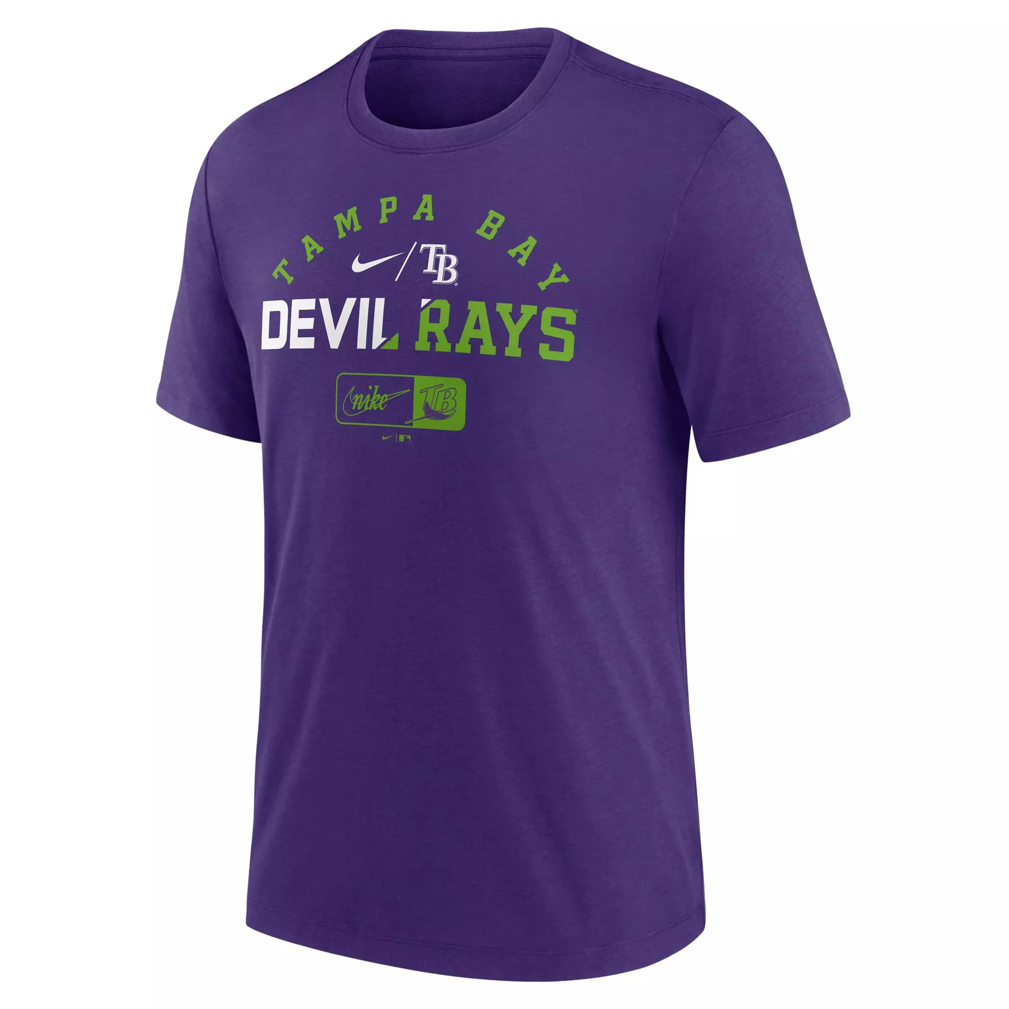 Nike Men's Tampa Bay Rays Rewind Short Sleeve Tee - PURPLE