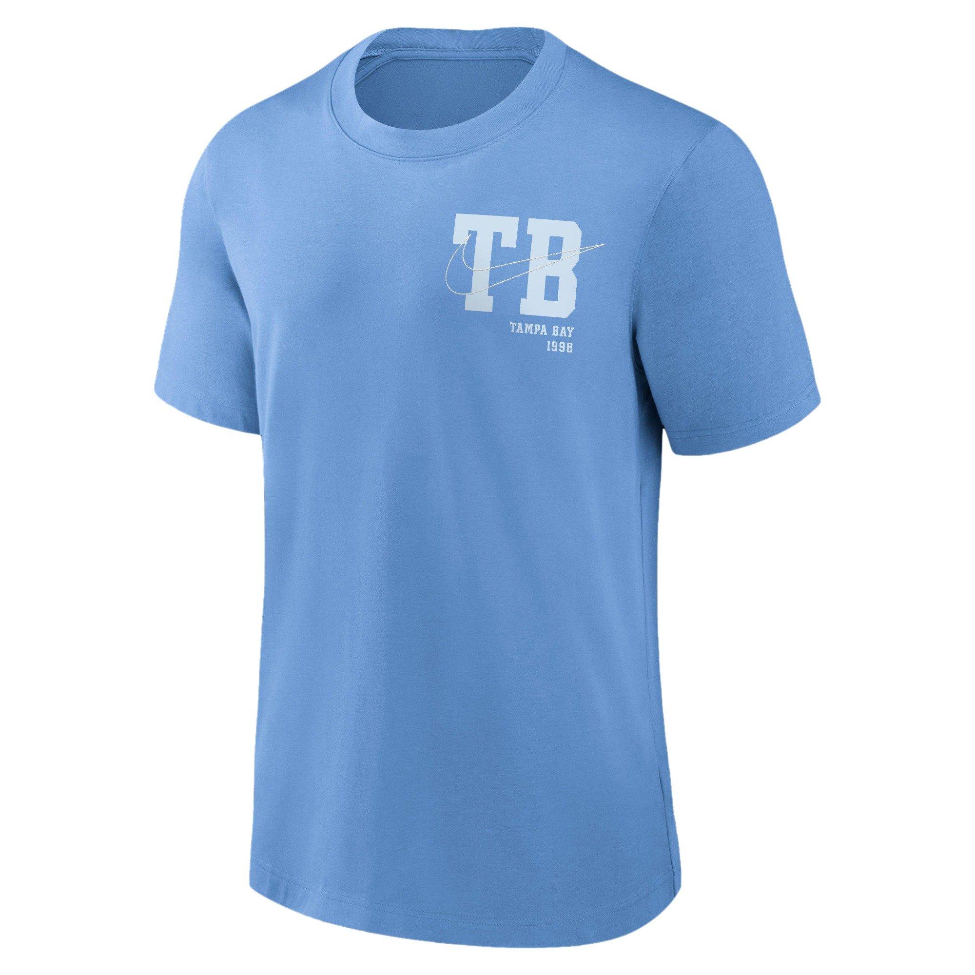 Nike Men's Tampa Bay Devil Rays Statement MLB Tee - BLUE Thumbnail View 2