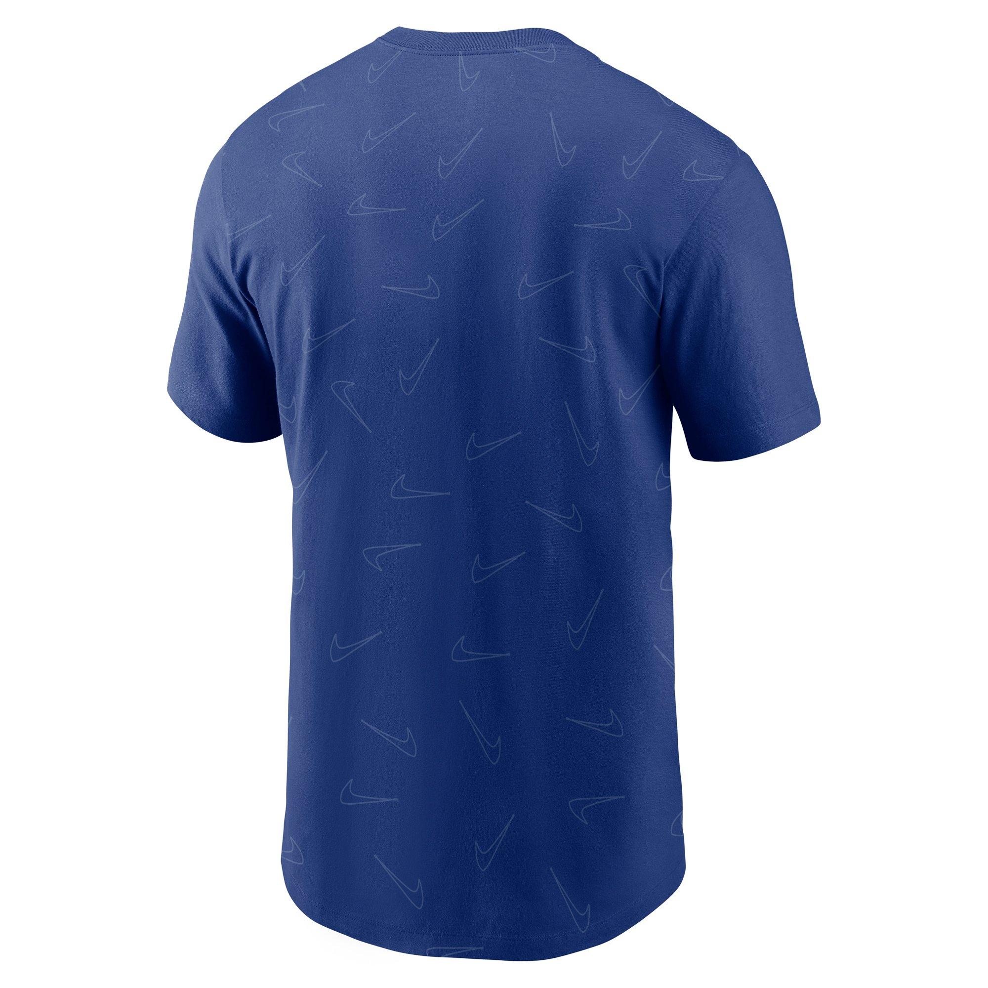 Nike Men's Chicago Cubs Top Line Short Sleeve Tee - BLUE Thumbnail View 2
