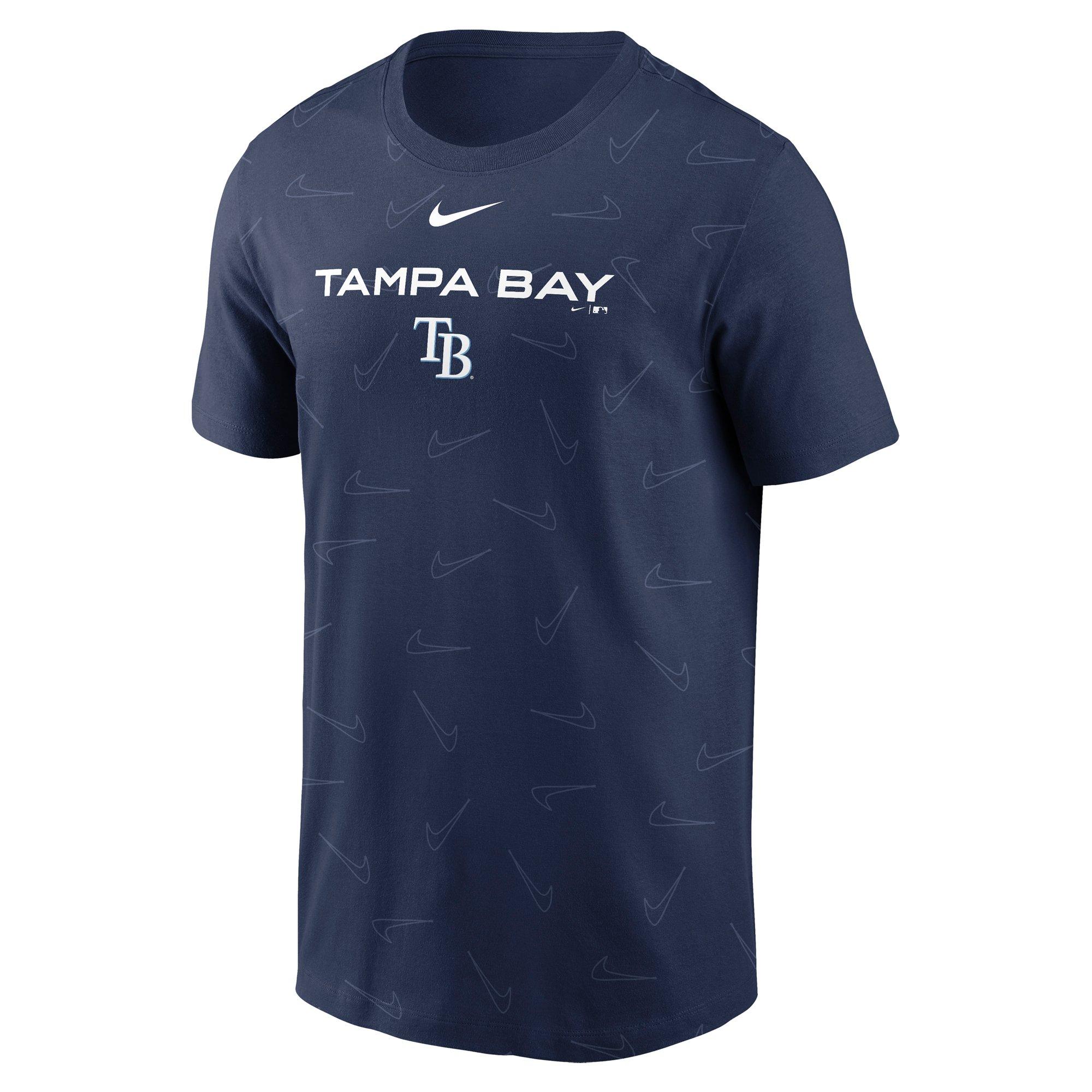 Nike Men's Tampa Bay Rays Top Line Short Sleeve Tee - NAVY Thumbnail View 1
