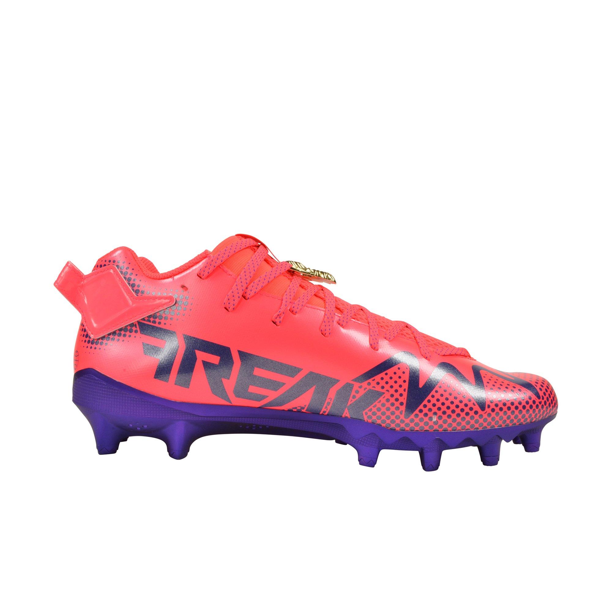 Pink football hotsell cleats mens