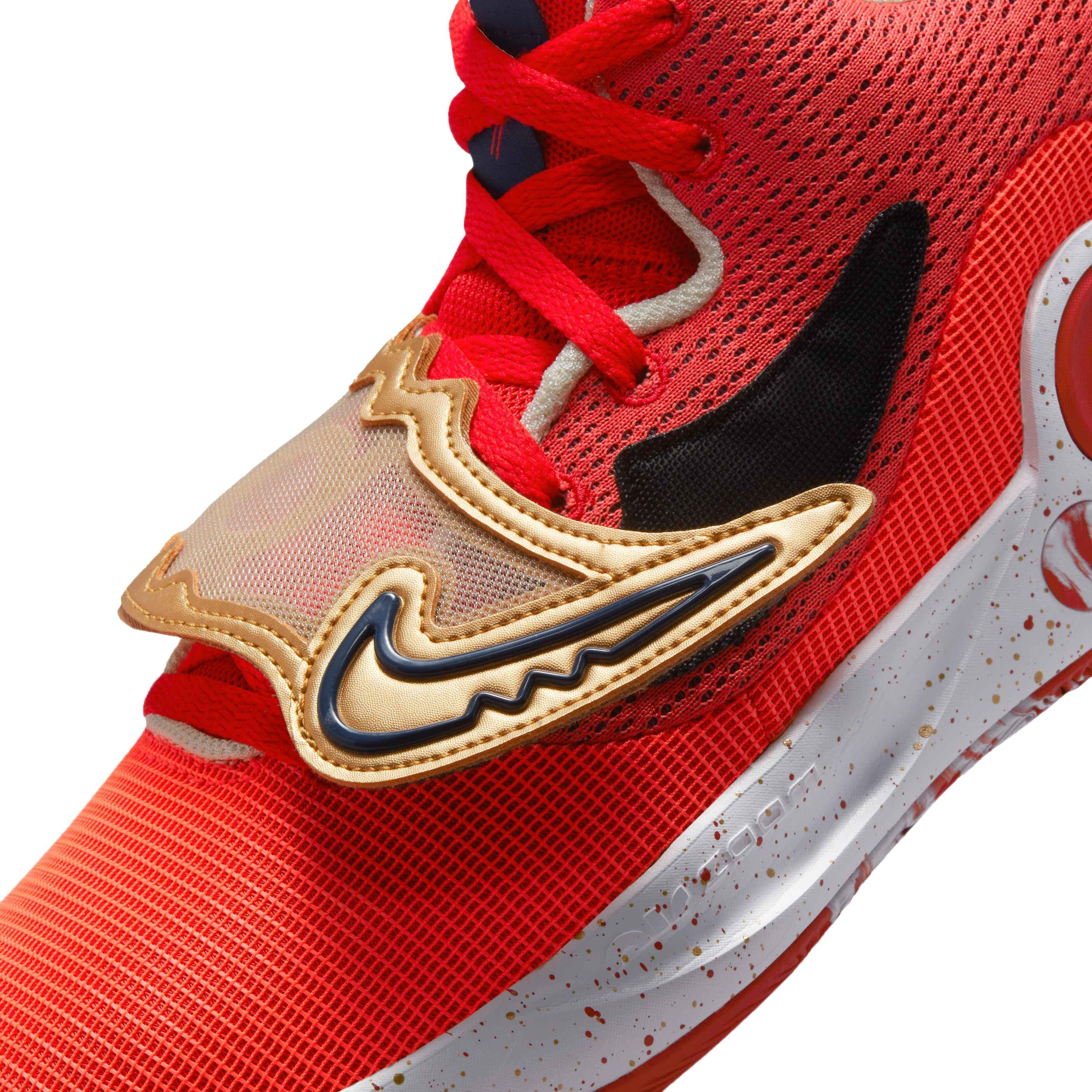 Kyrie 5 red and hot sale gold