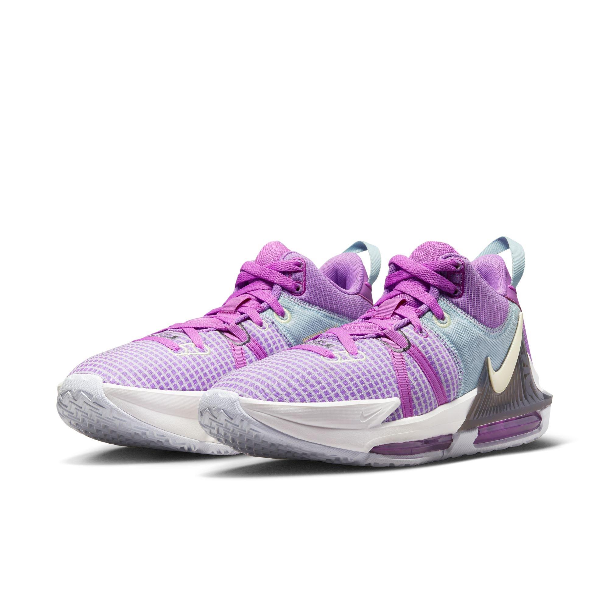 Nike LeBron Witness 7 "Fuchsia Dream/Sail/White/Citron Tint" Men's Basketball Shoe - FUCHSIA/SAIL/WHITE/CITRON Thumbnail View 6