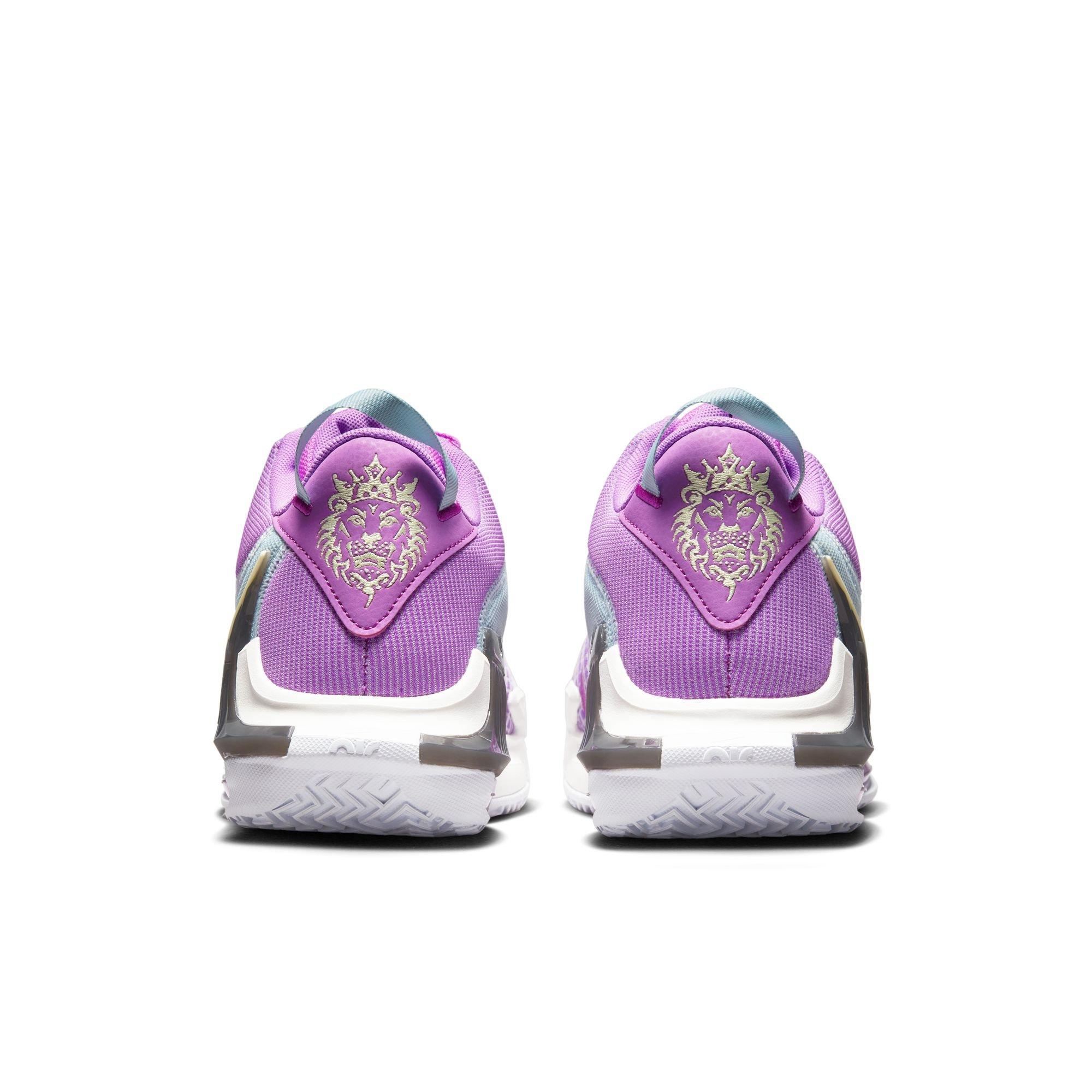 Nike LeBron Witness 7 "Fuchsia Dream/Sail/White/Citron Tint" Men's Basketball Shoe - FUCHSIA/SAIL/WHITE/CITRON Thumbnail View 7