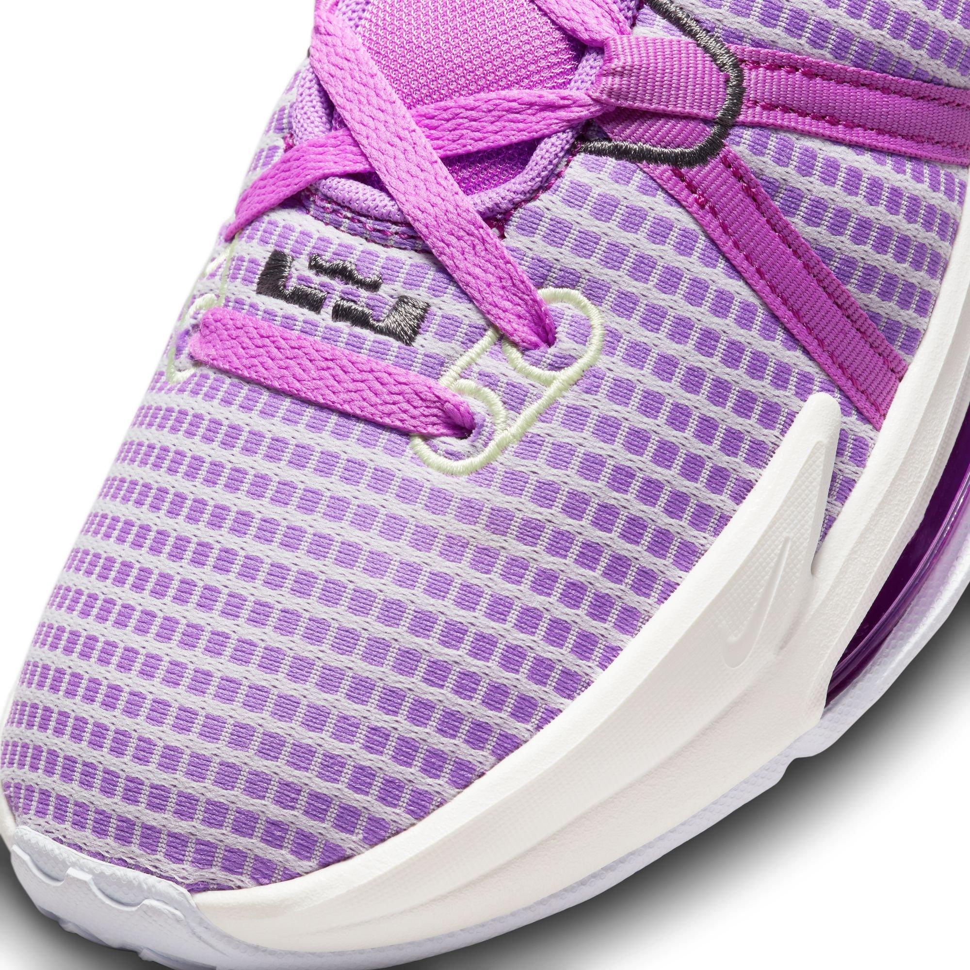 Nike LeBron Witness 7 "Fuchsia Dream/Sail/White/Citron Tint" Men's Basketball Shoe - FUCHSIA/SAIL/WHITE/CITRON Thumbnail View 9