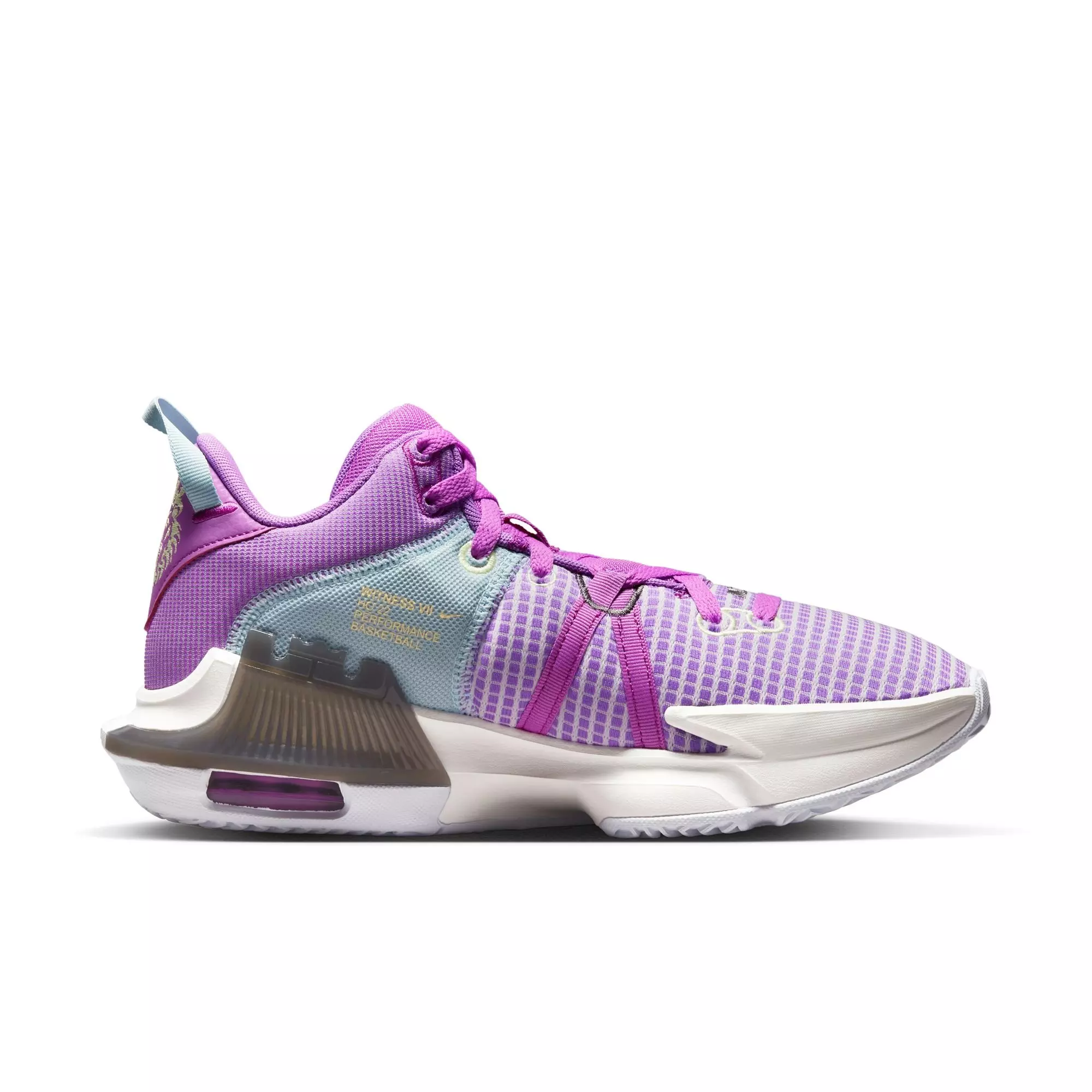 Nike LeBron Witness 7 "Fuchsia Dream/Sail/White/Citron Tint" Men's Basketball Shoe - FUCHSIA/SAIL/WHITE/CITRON
