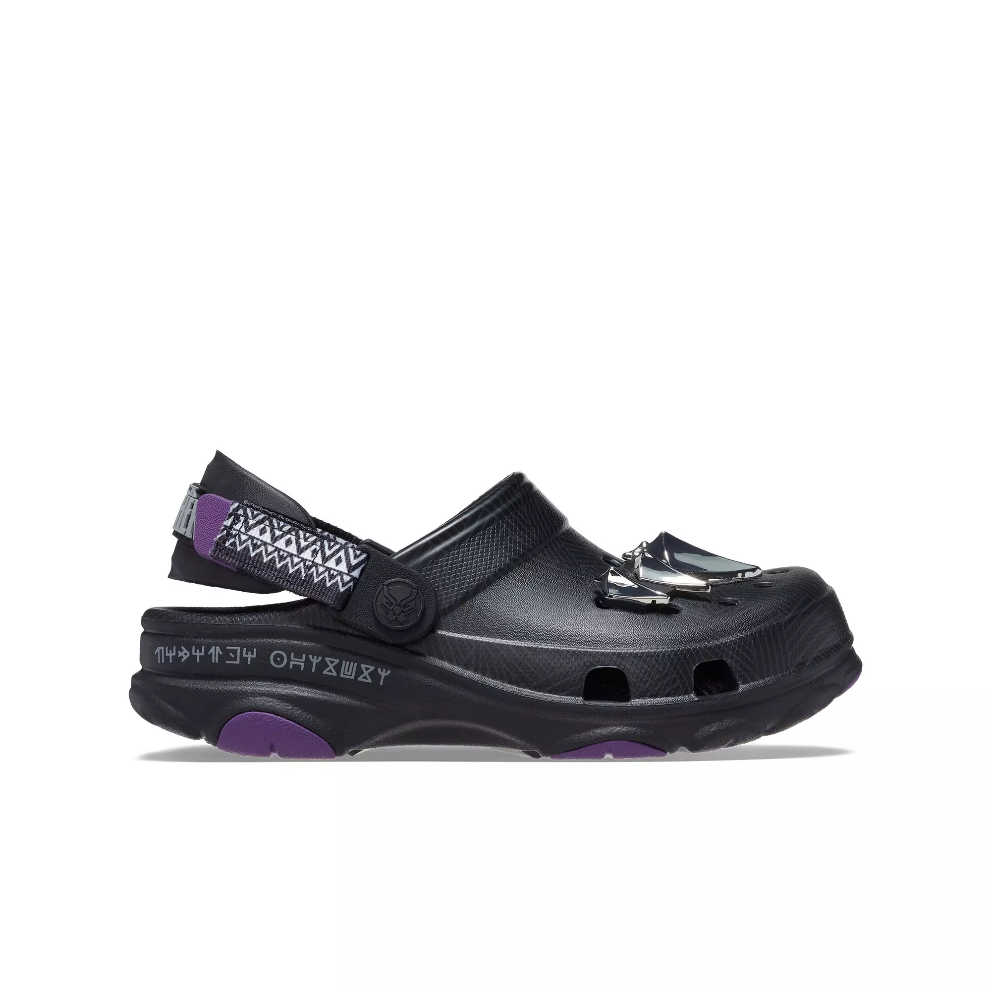 Crocs Classic All-Terrain Black Panther Grade School Kids' Clog - BLACK
