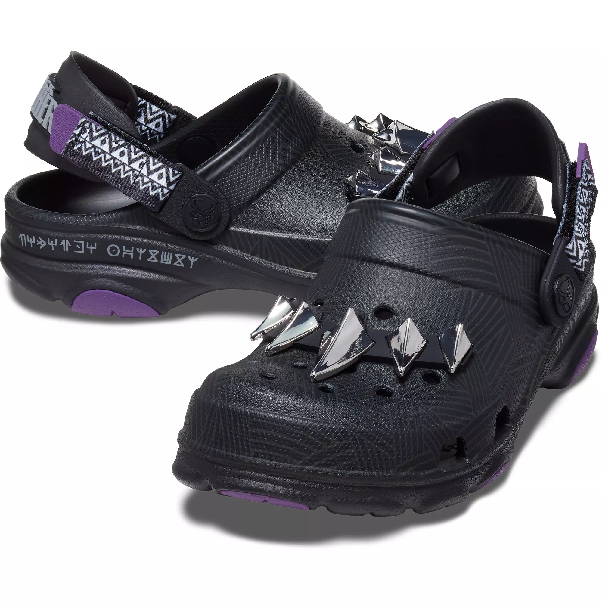 Crocs Classic All-Terrain Black Panther Preschool Kids' Clog - BLACK