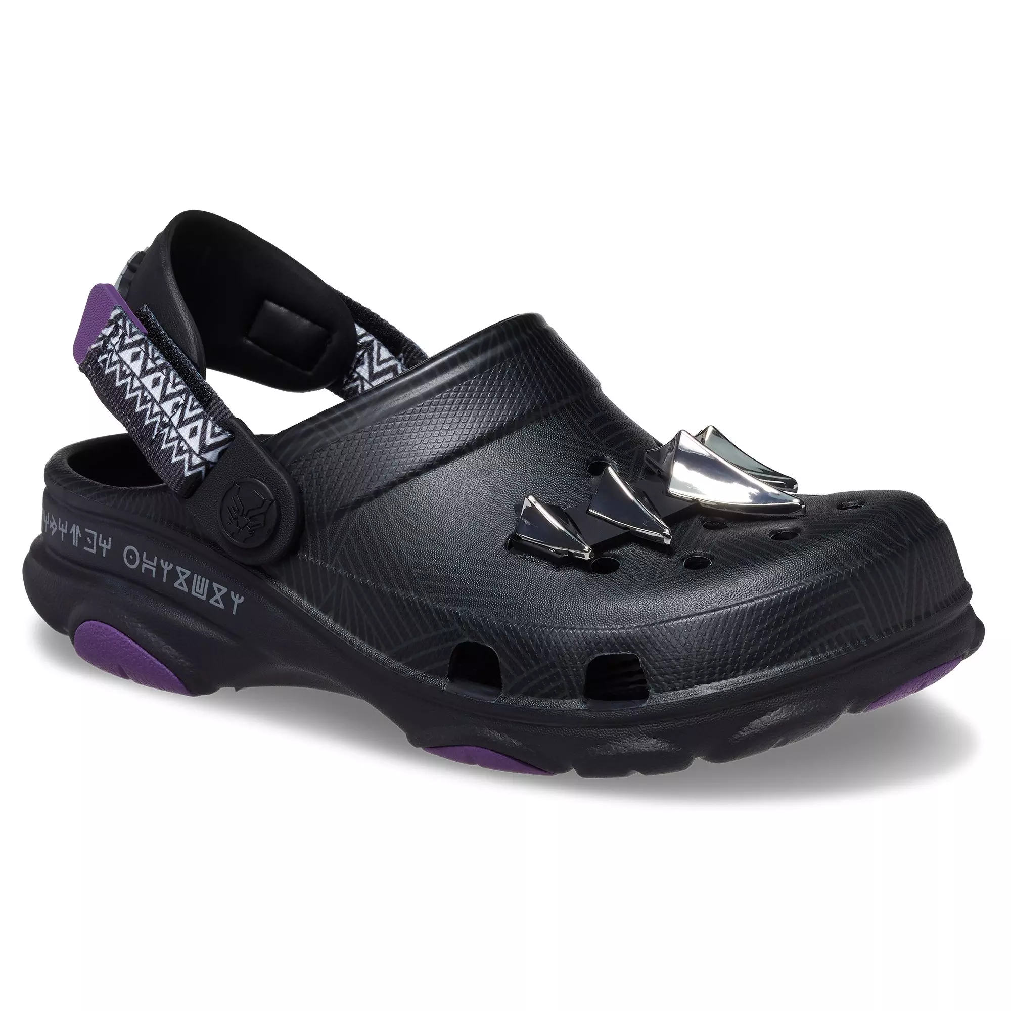 Crocs Classic All-Terrain Black Panther Preschool Kids' Clog - BLACK