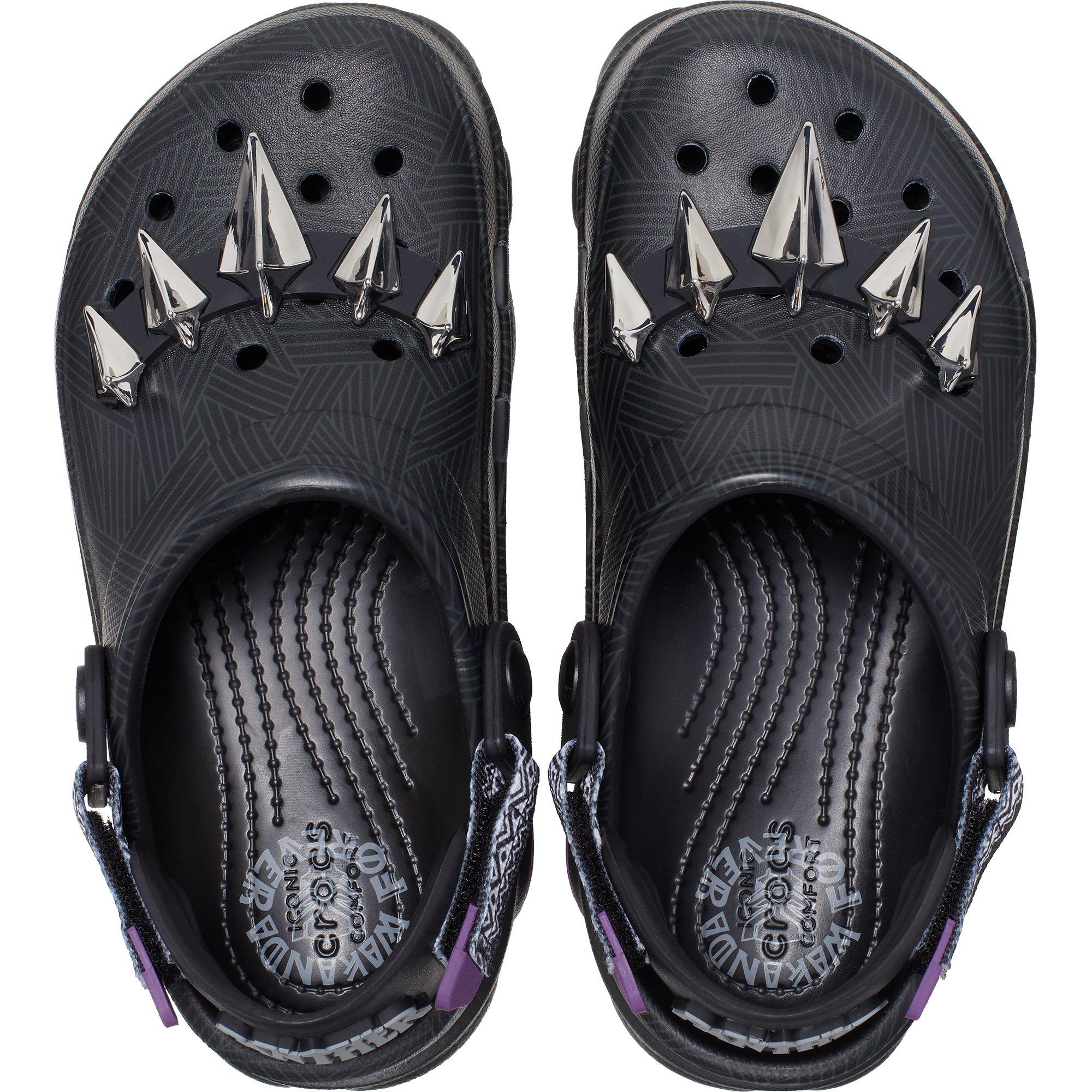 Crocs Classic All-Terrain Black Panther Preschool Kids' Clog - BLACK Thumbnail View 6