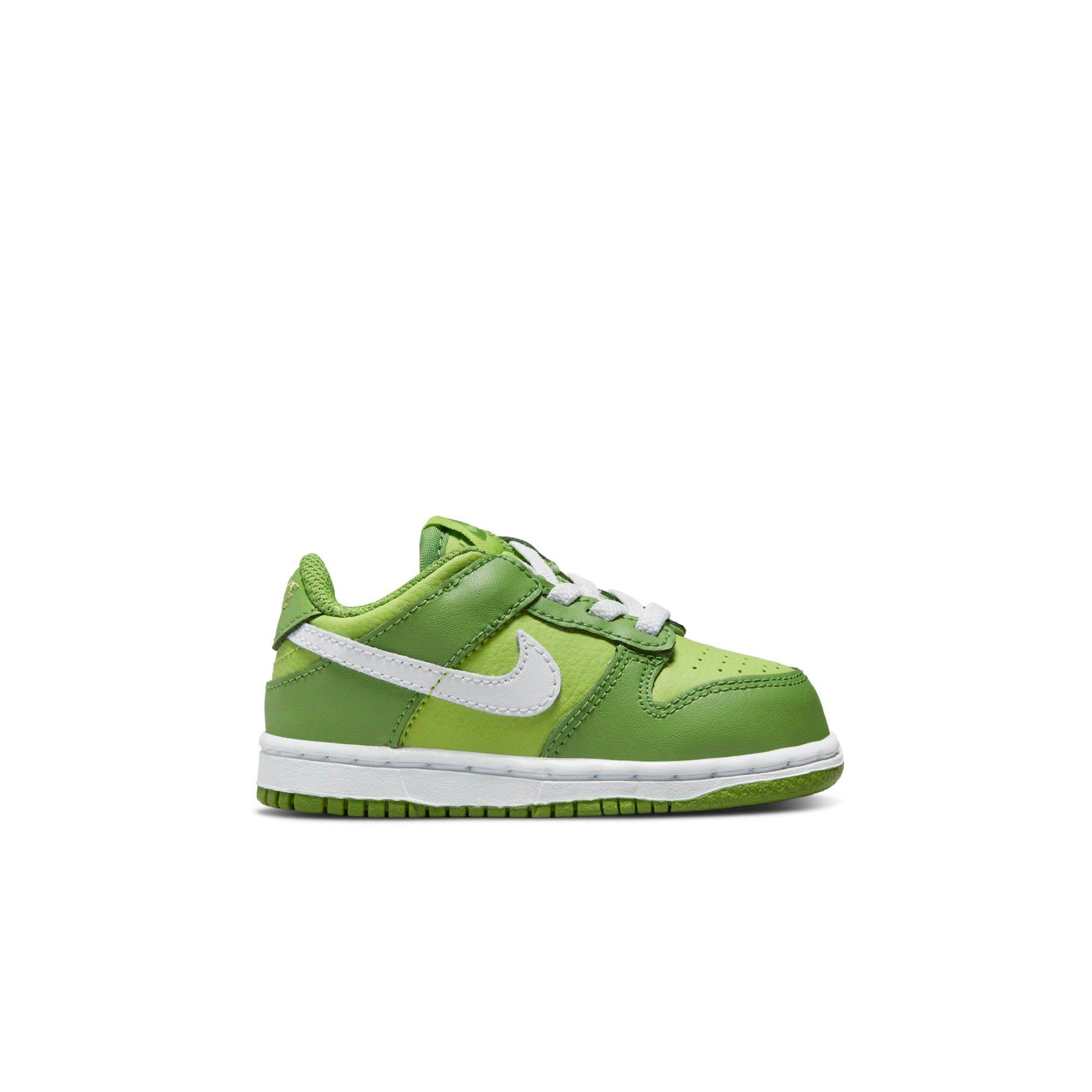 Nike Dunk Low "Chlorophyll/White/Vivid Green" Toddler Boys' Shoe