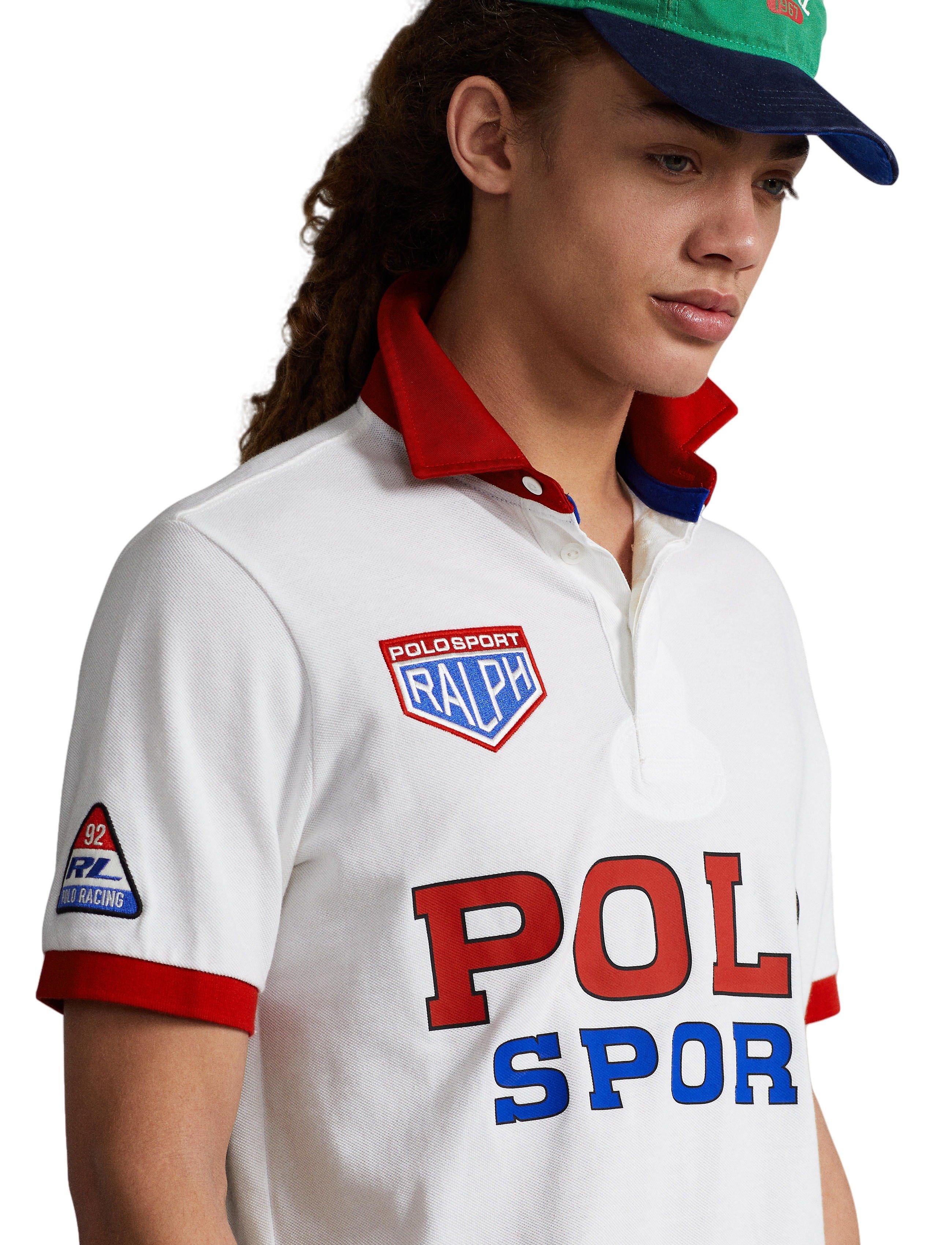 Two Button Mesh Polo - White – EMBRACE THE RACE®