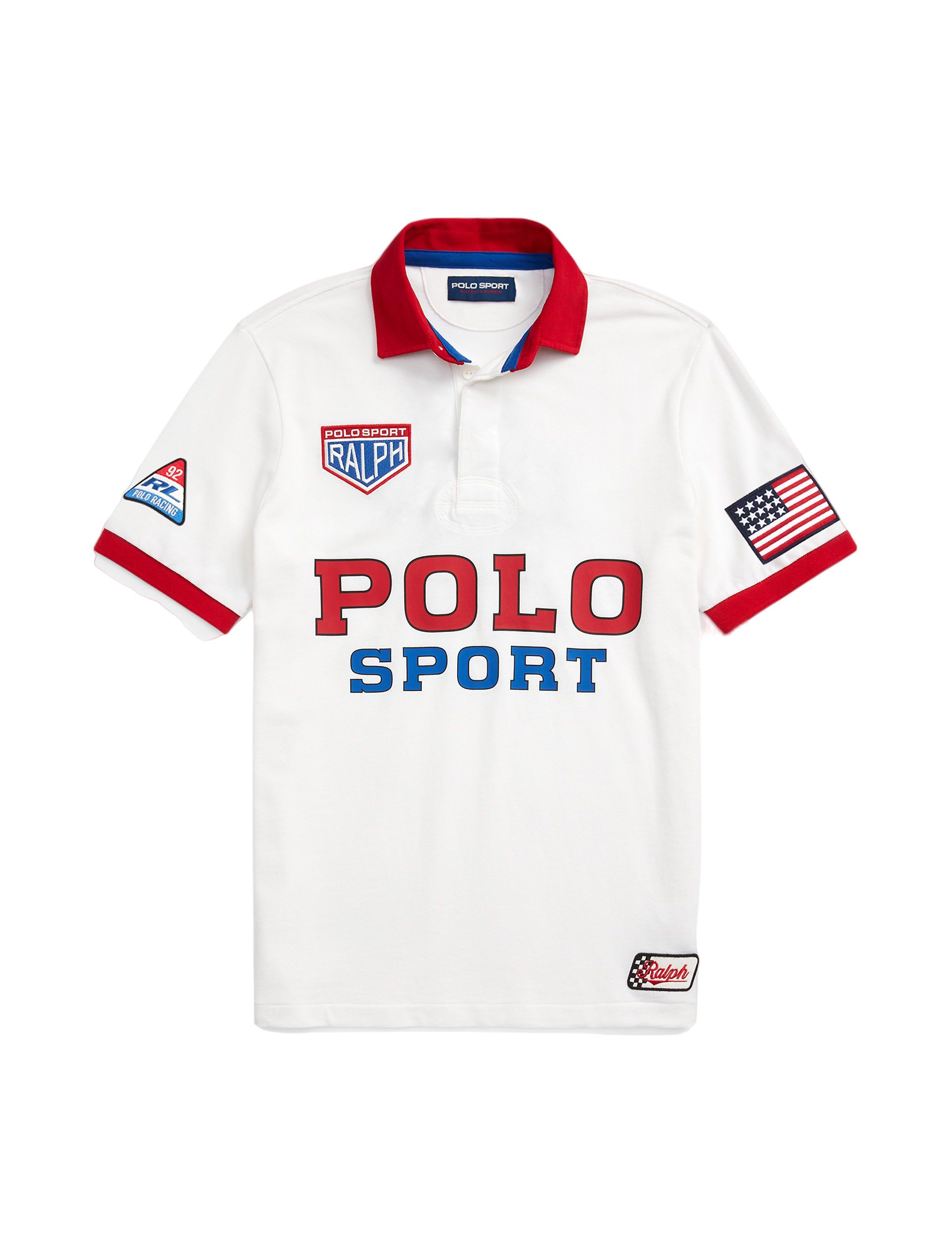 Polo Ralph Lauren Mesh Polo Sport Shirt White Multi 710835565001
