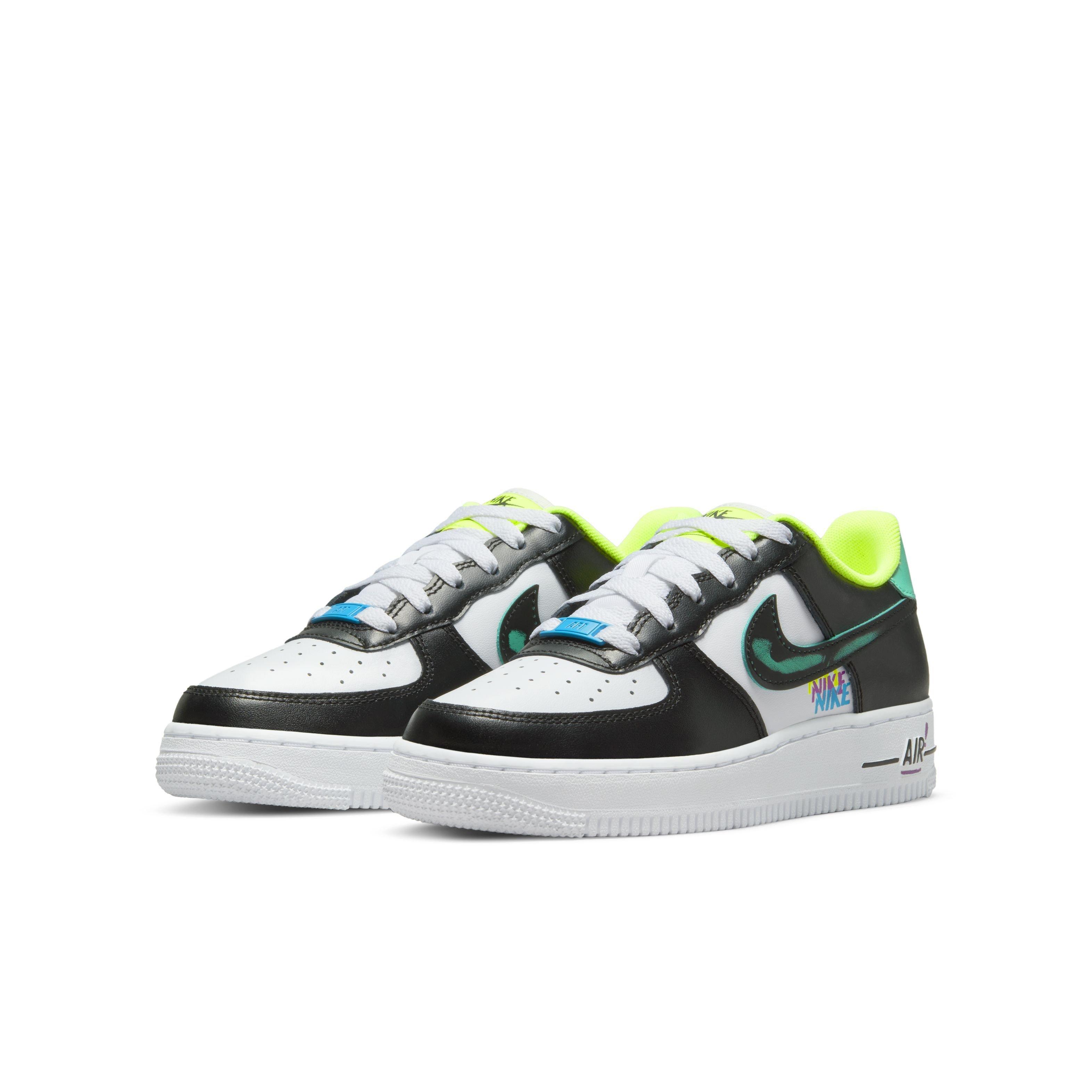 Nike Air Force 1 LV8 2 Black/White Grade School Kids' Shoe - Hibbett