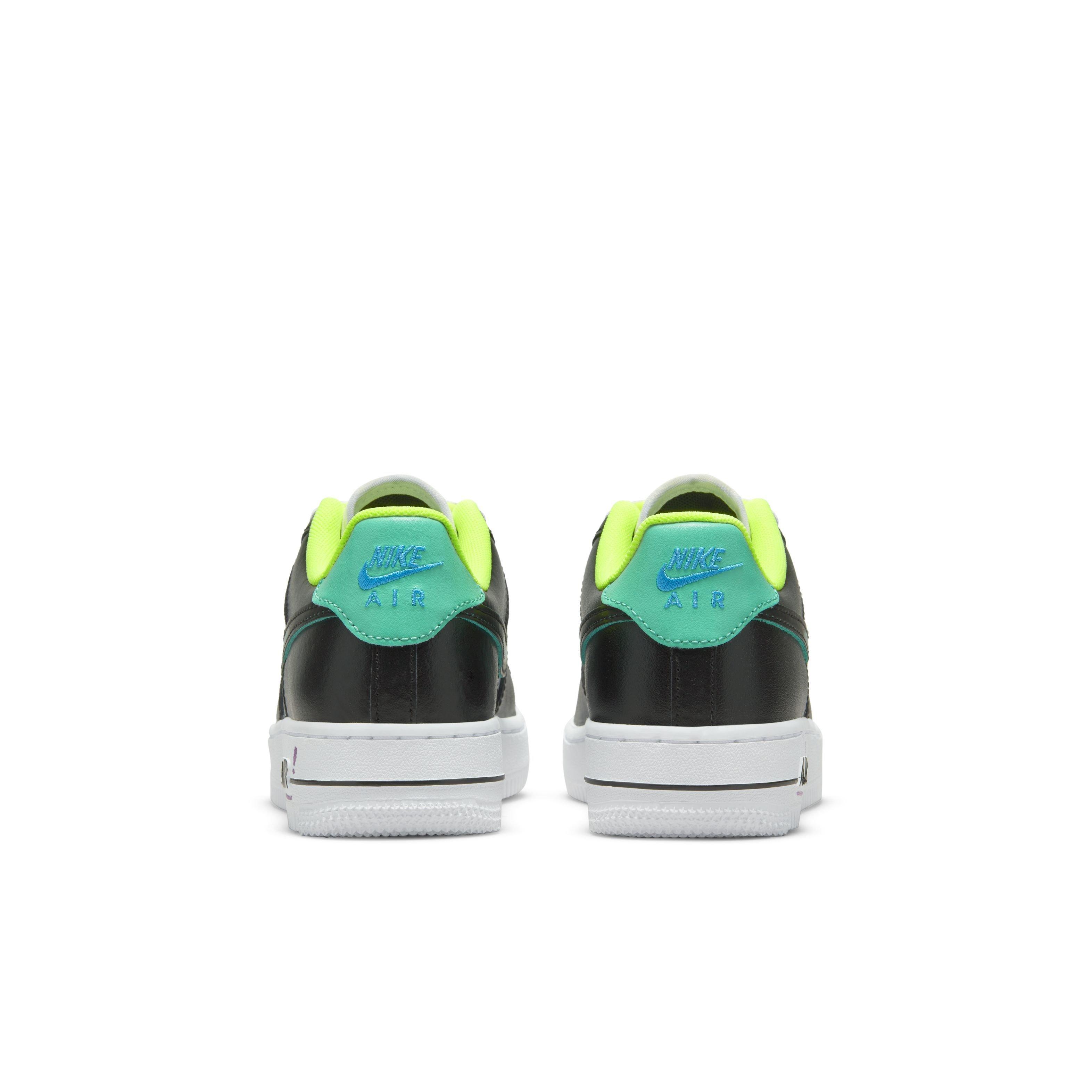 Nike Air Force 1 VOLT Neon Yellow LV8 UV TD, Size 9c