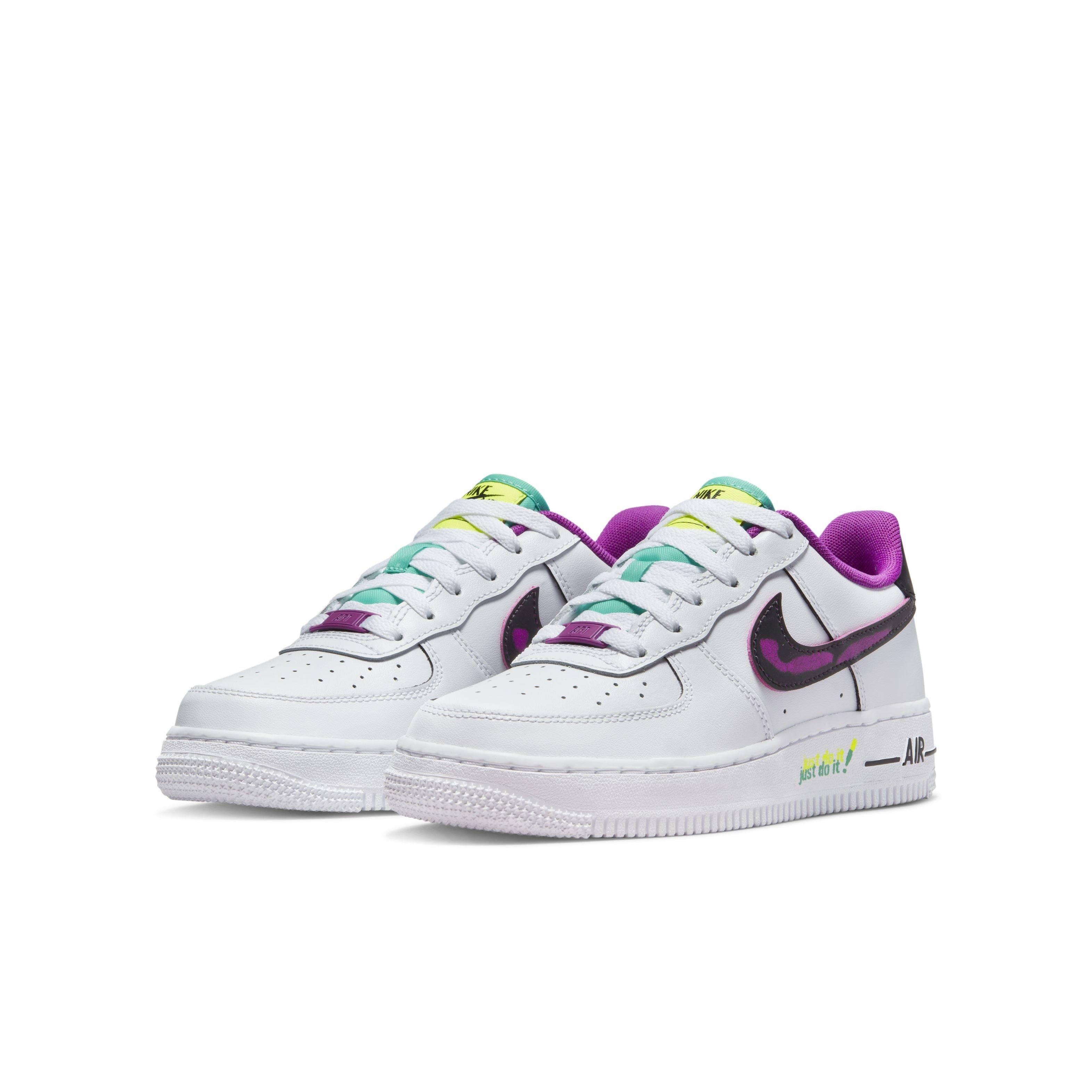 Nike Air Force 1 LV8 GS White/Black-Vivid Purple Size