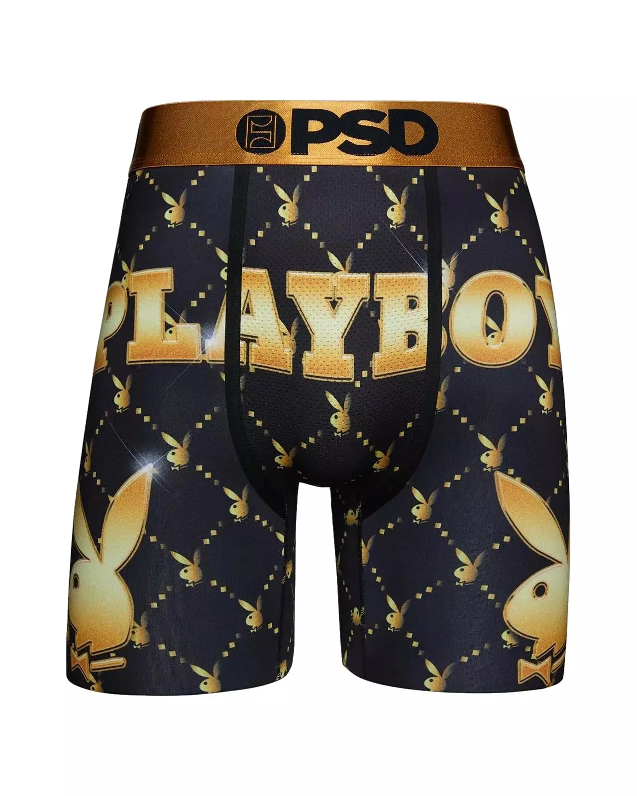 PSD Men's Playboy Monogram Lux Underwear-Black - BLACK
