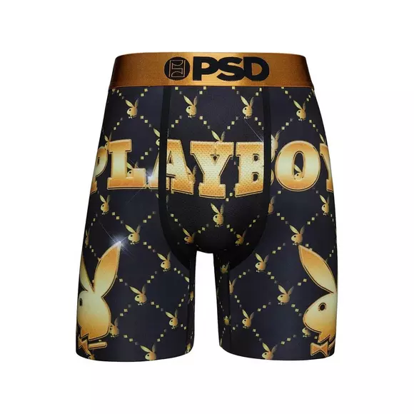 PSD x Playboy Monogram Lux Black Crew Socks