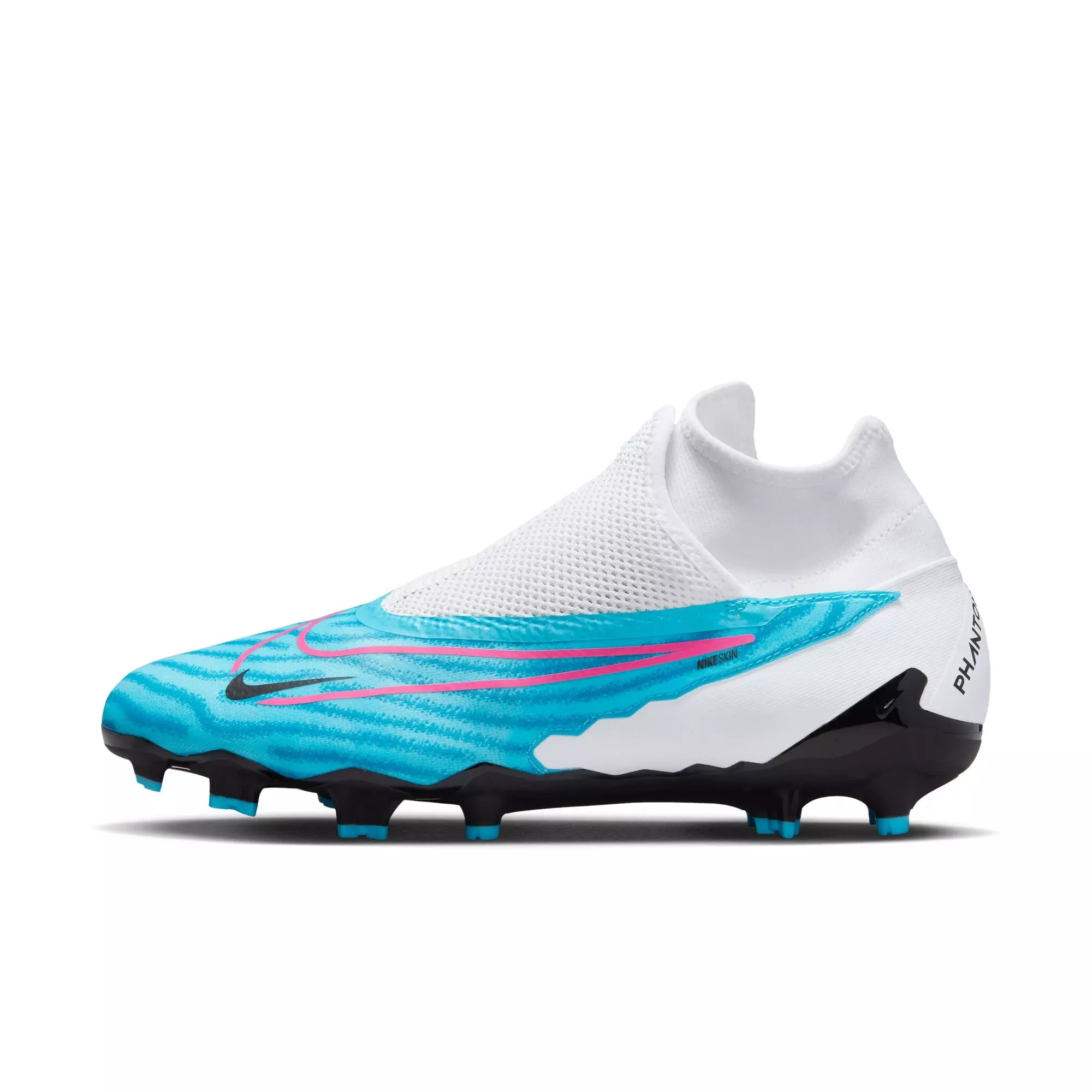 Nike Phantom GX Pro Dynamic Fit FG Firm Ground "Baltic Blue/Pink Blast-White-Laser Blue" Men's Soccer Cleat - BLUE/PINK
