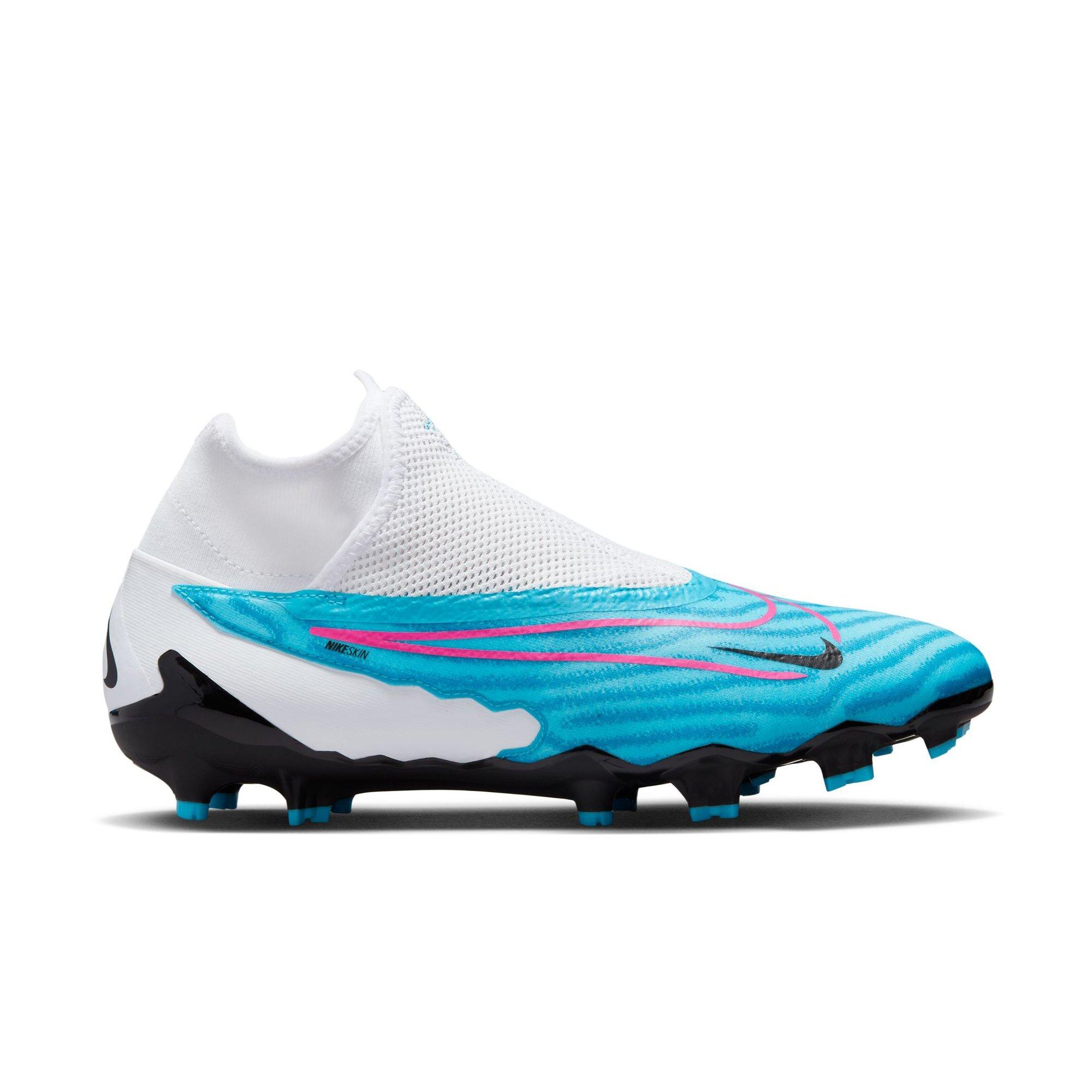 Nike Phantom GX Pro Dynamic Fit FG Firm Ground "Baltic Blue/Pink Blast-White-Laser Blue" Men's Soccer Cleat - BLUE/PINK Thumbnail View 1
