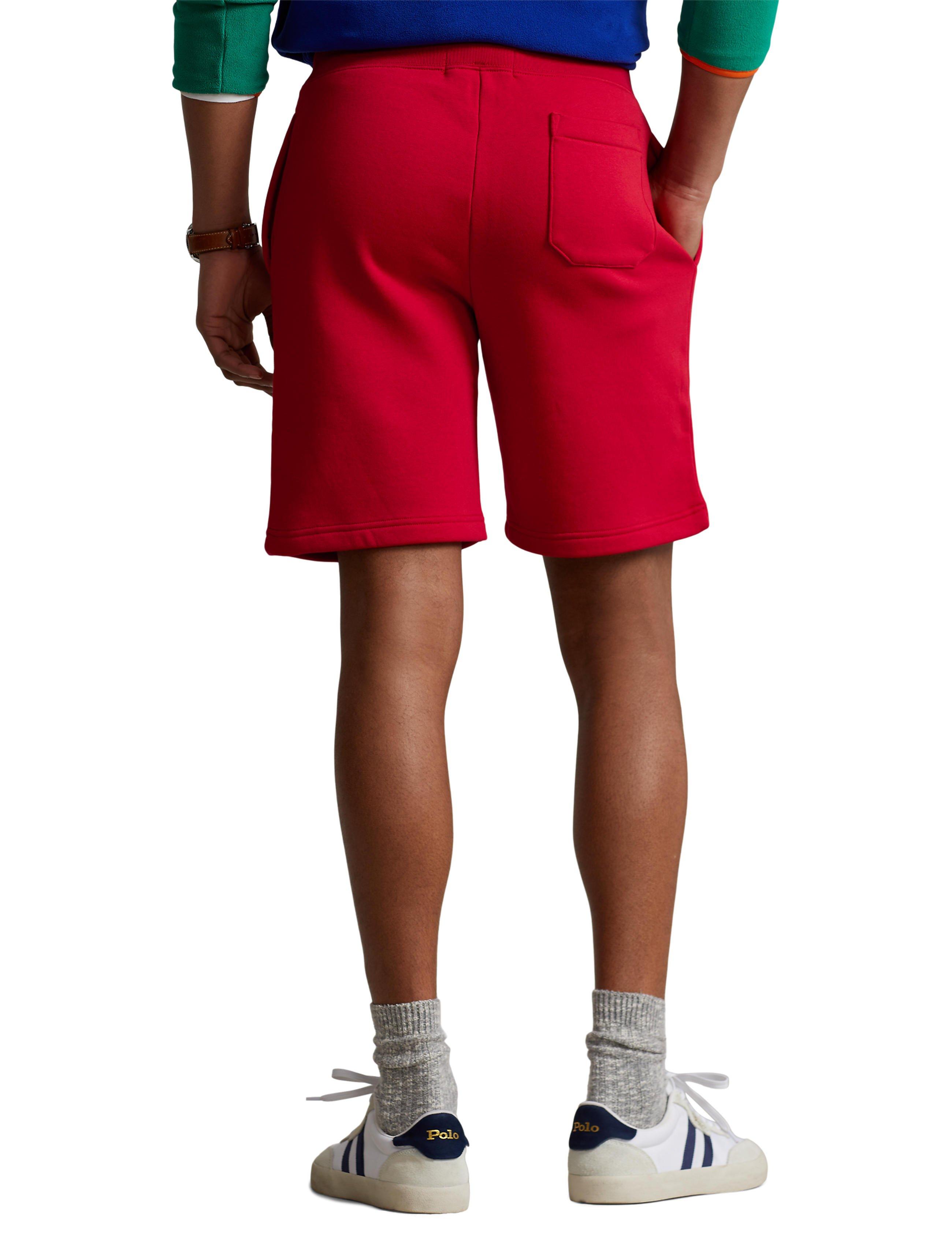 Polo Men's Sport Logo Fleece Shorts-Red - RED Thumbnail View 2