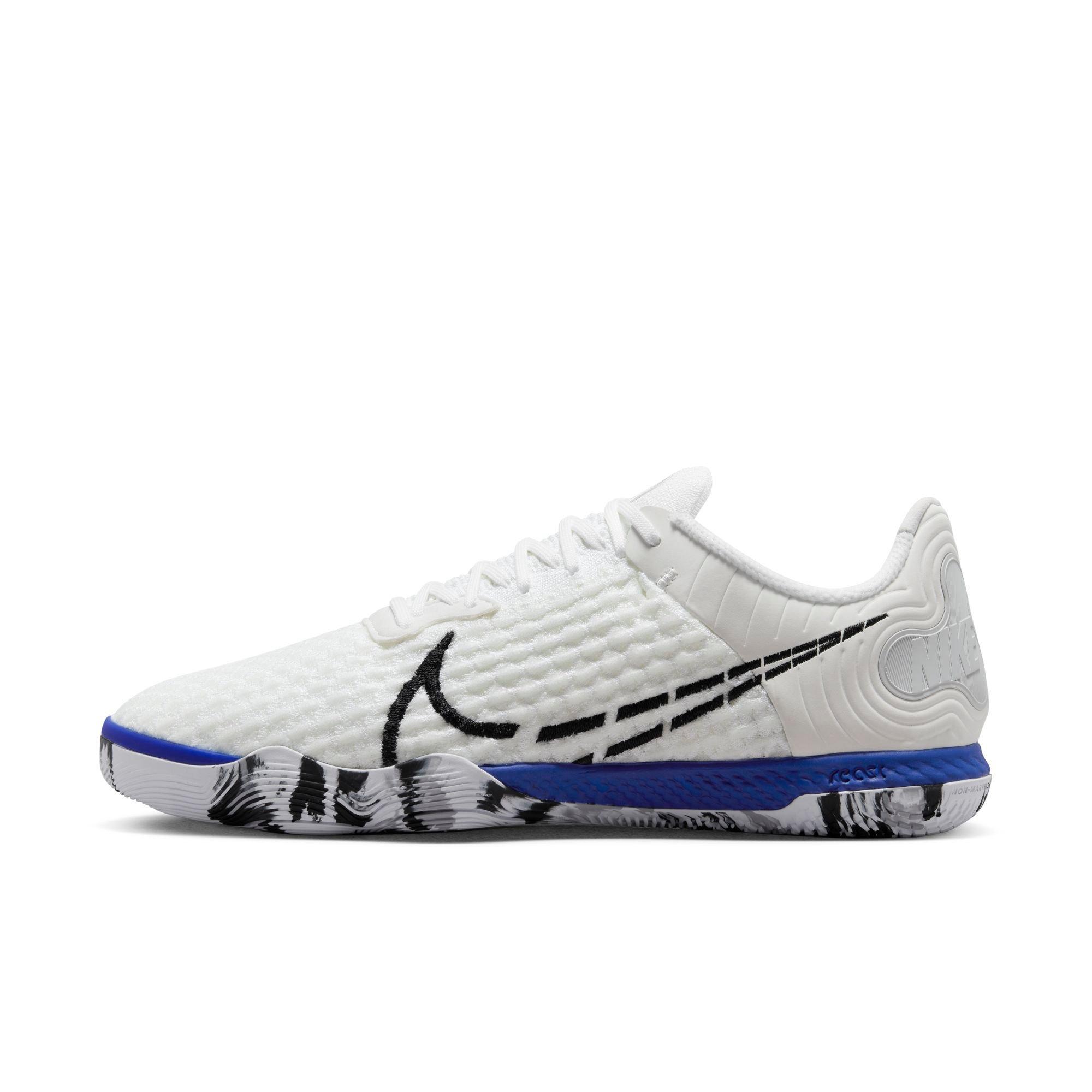 Nike React Gato "White/Black/Racer Blue/Volt" Men's Soccer Shoe - Hibbett | City Gear