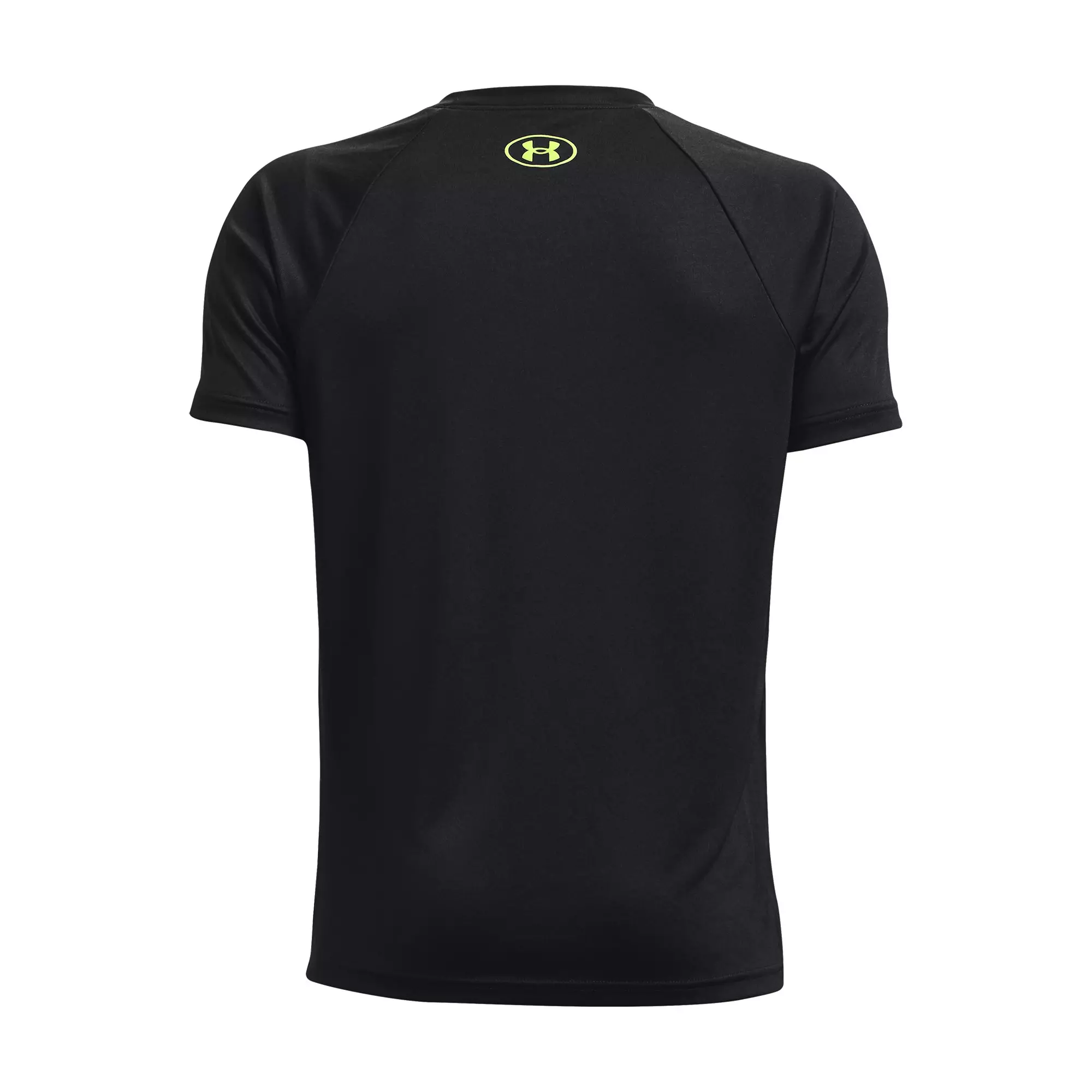 Under Armour Big Boys' Tech Graphic Tee-Black/Lime - BLACK/LIME