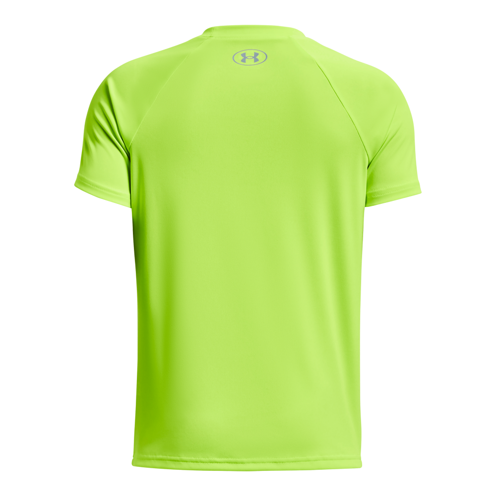 Under Armour Tech Wordmark Big Boys' Lime Tee