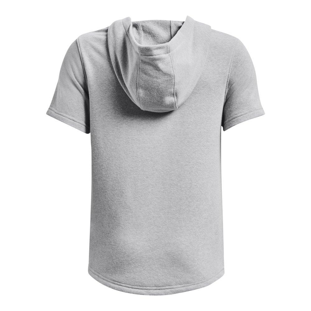 Under Armour Rival Terry Short-Sleeve Big Boys' Grey Hoodie