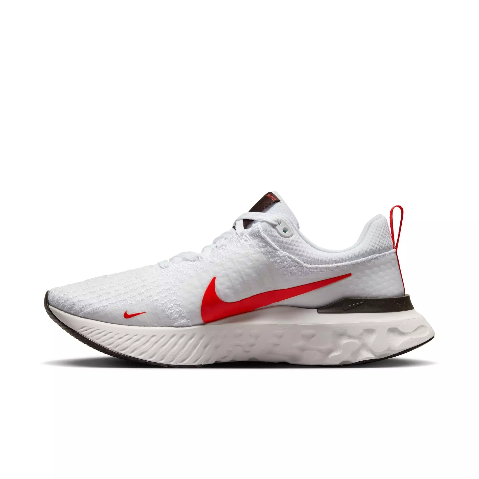 Nike React Infinity 3 "White/Lt Crimson/Platinum Tint" Men's Running Shoe - WHITE/CRIMSON