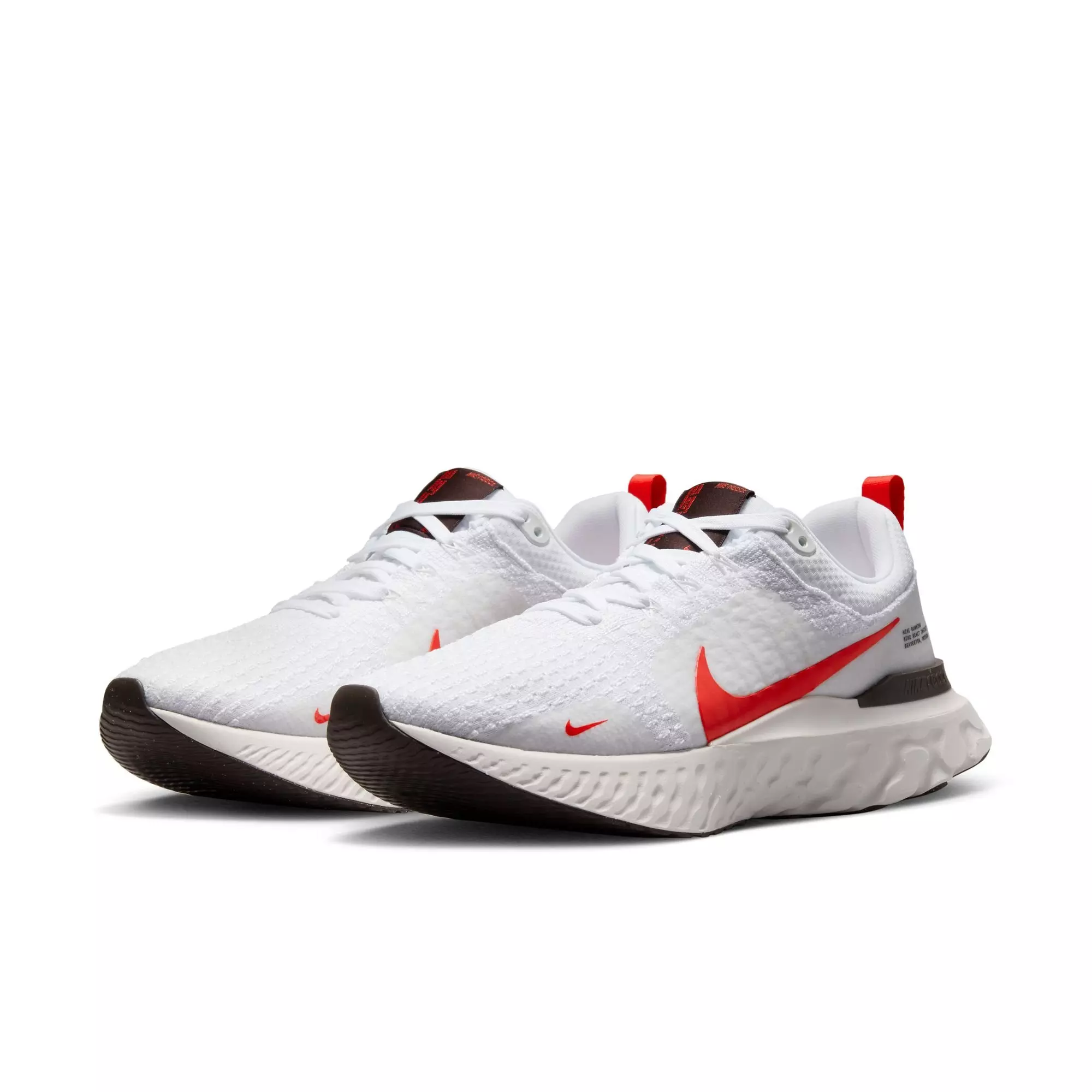 Nike React Infinity 3 "White/Lt Crimson/Platinum Tint" Men's Running Shoe - WHITE/CRIMSON