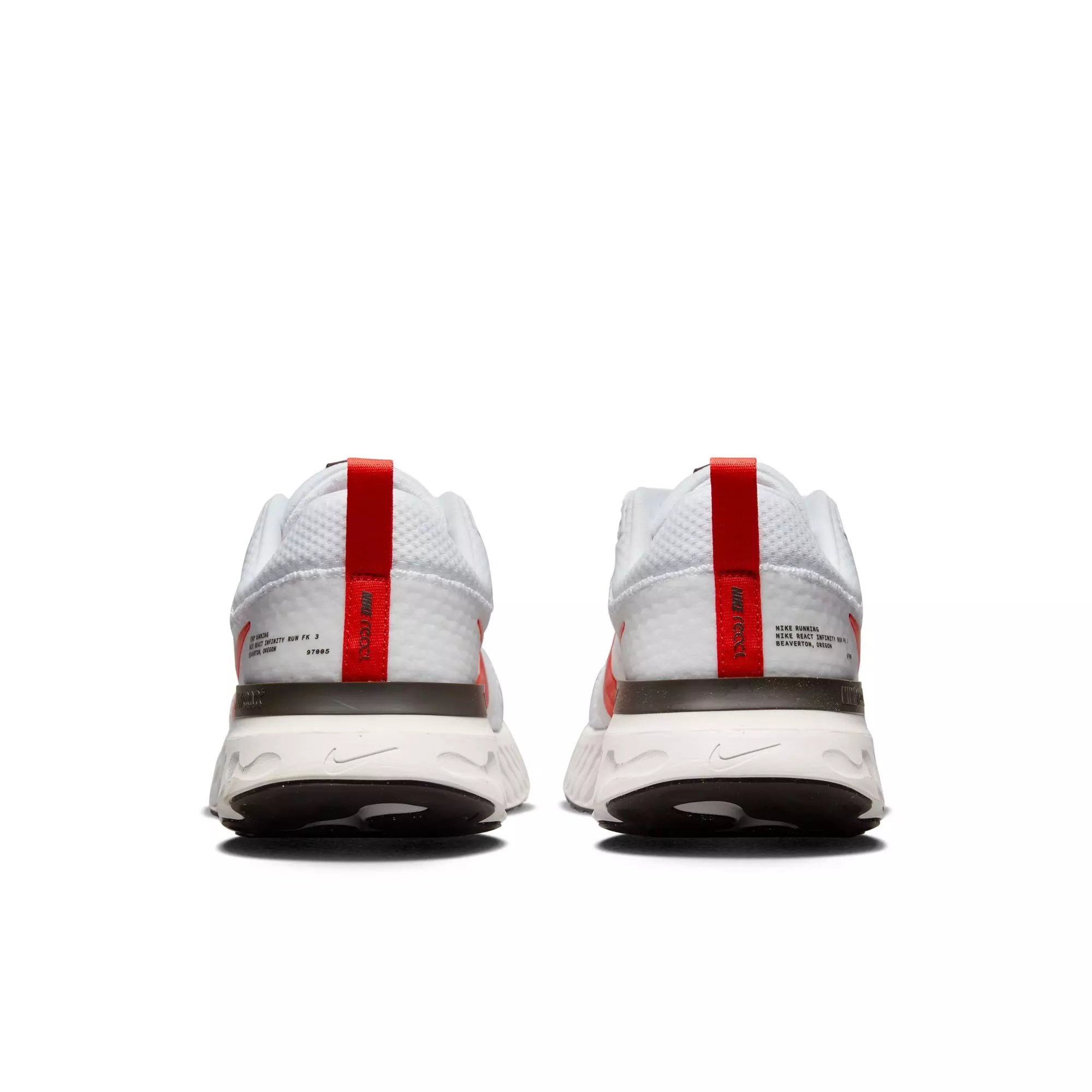 Nike React Infinity 3 "White/Lt Crimson/Platinum Tint" Men's Running Shoe - WHITE/CRIMSON