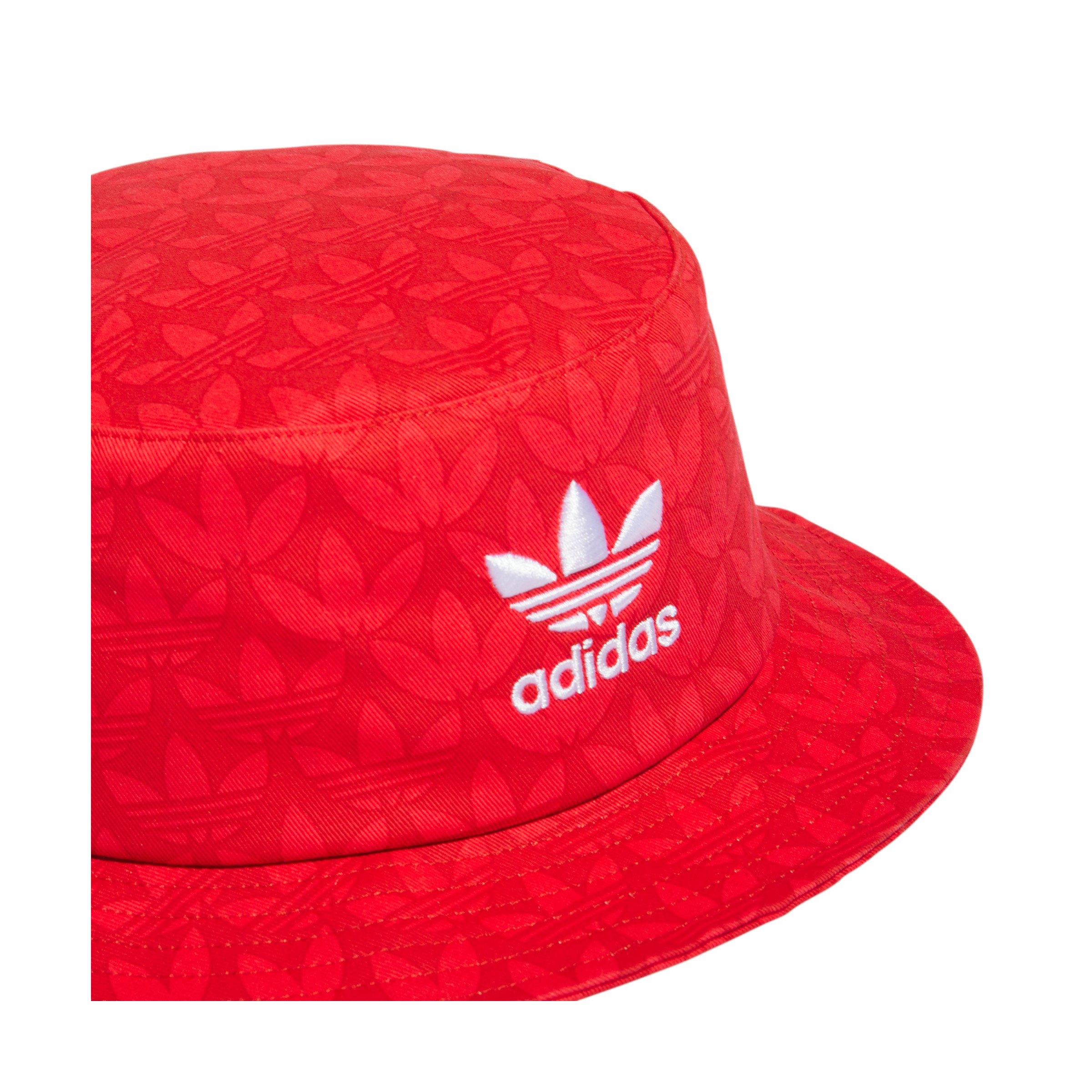 adidas Originals Trefoil All Over Print Bucket Hat Hibbett