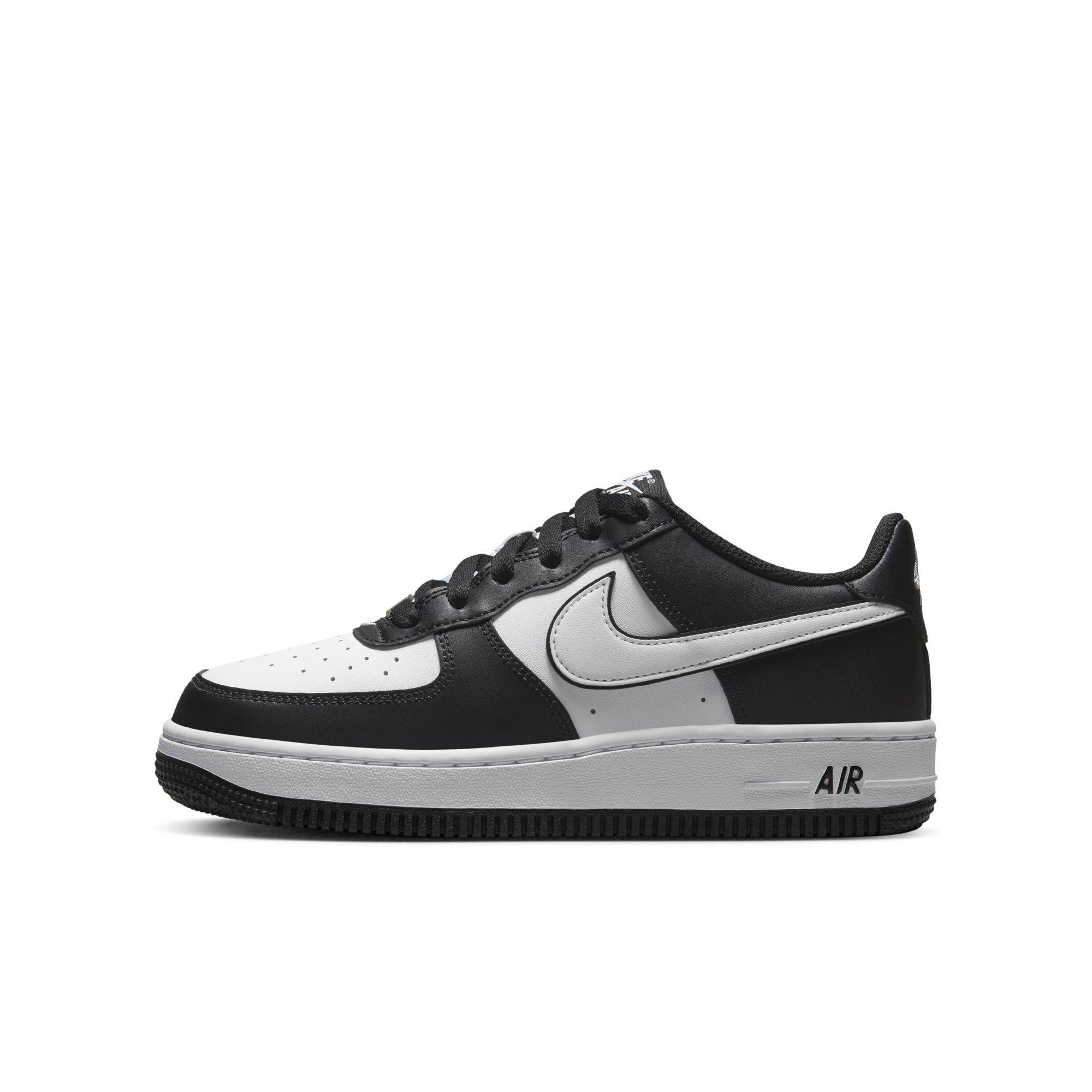 Nike Air Force 1 LV8 2 "Black/White" Grade School Kids' Shoe - BLACK/WHITE Thumbnail View 2