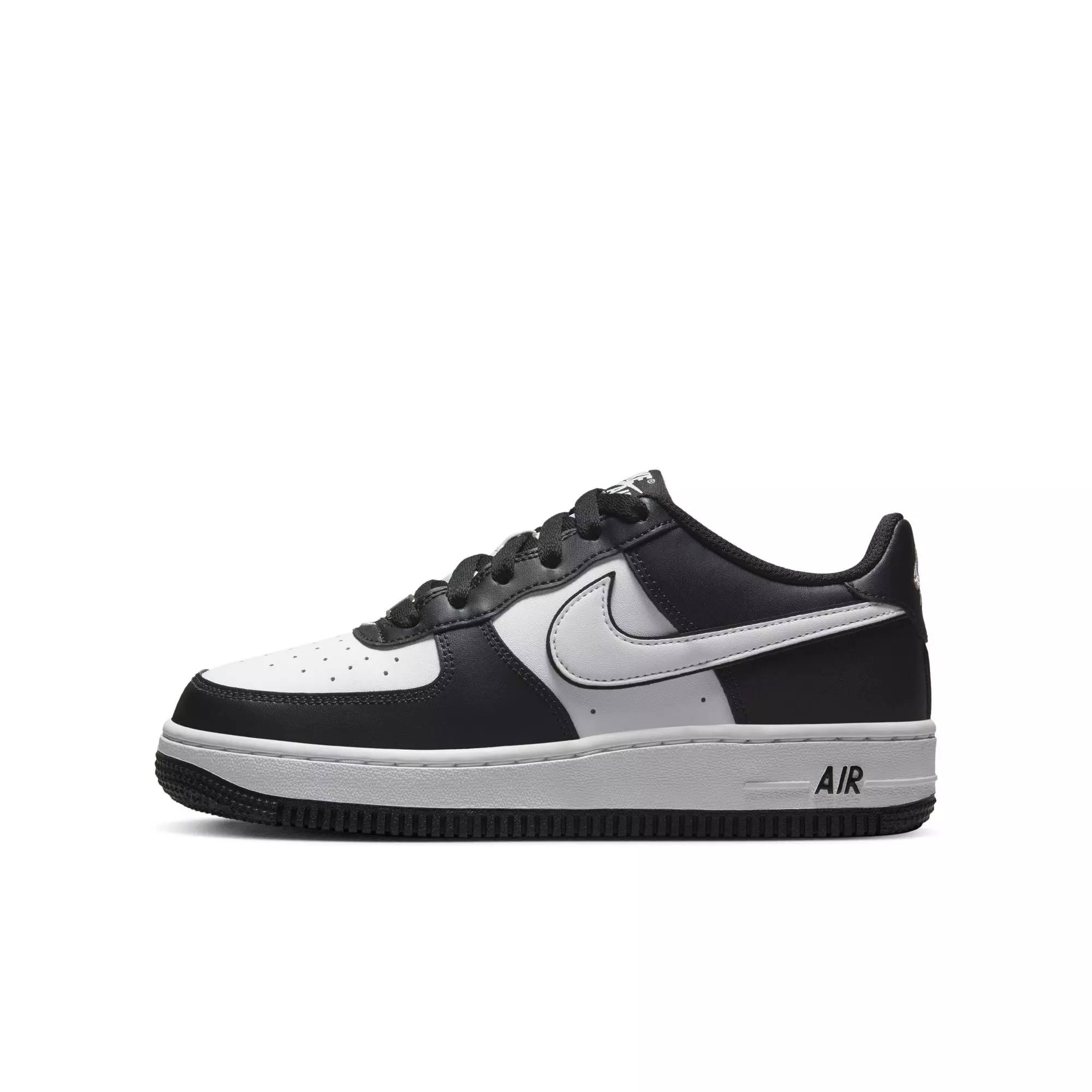 Nike Air Force 1 LV8 2 "Black/White" Grade School Kids' Shoe - BLACK/WHITE