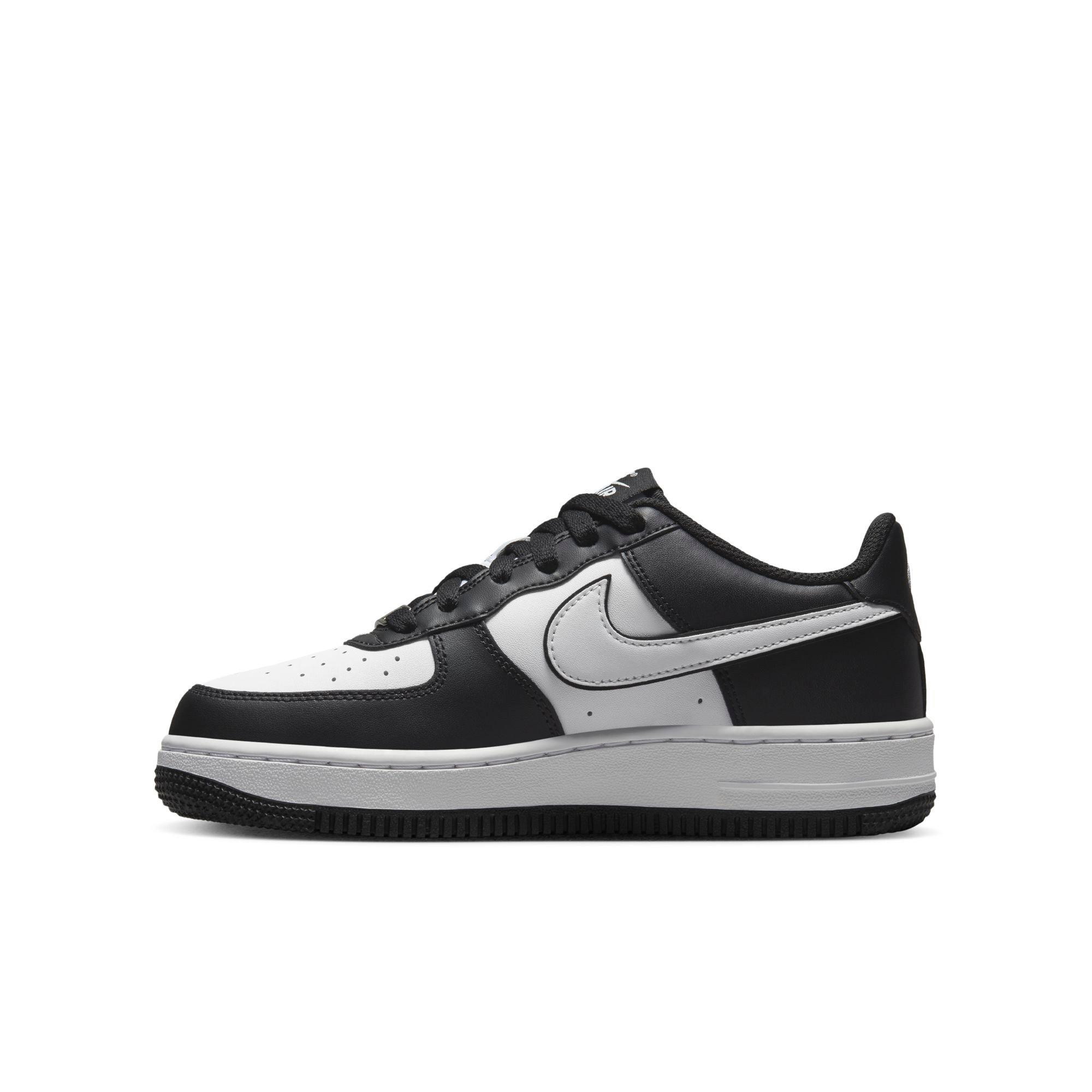 Nike Air Force 1 LV8 2 "Black/White" Grade School Kids' Shoe - BLACK/WHITE Thumbnail View 6