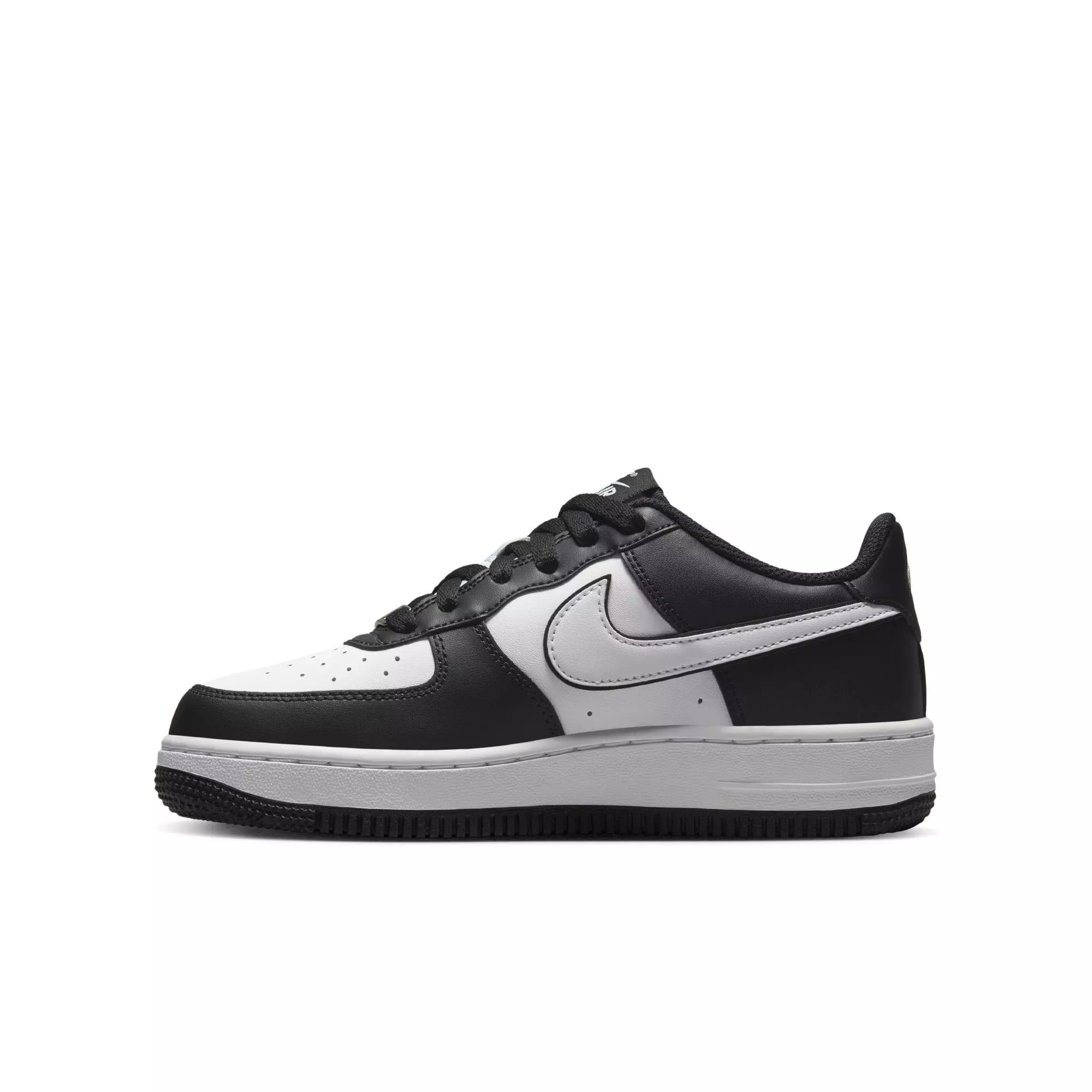 Nike Air Force 1 LV8 2 "Black/White" Grade School Kids' Shoe - BLACK/WHITE