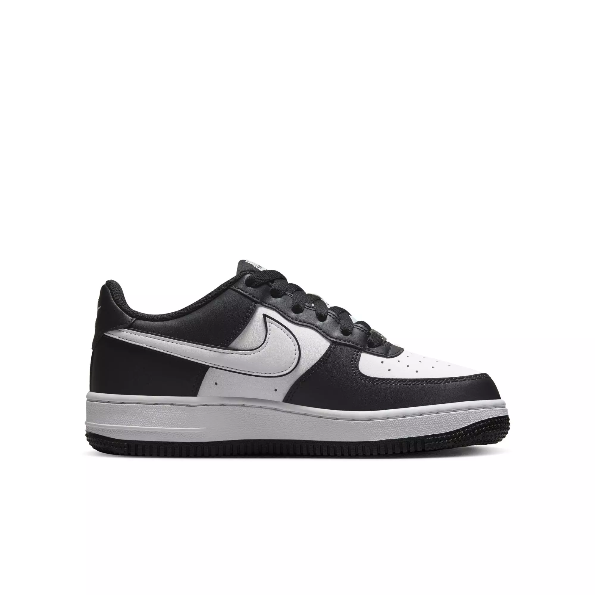 Nike Air Force 1 LV8 2 "Black/White" Grade School Kids' Shoe - BLACK/WHITE